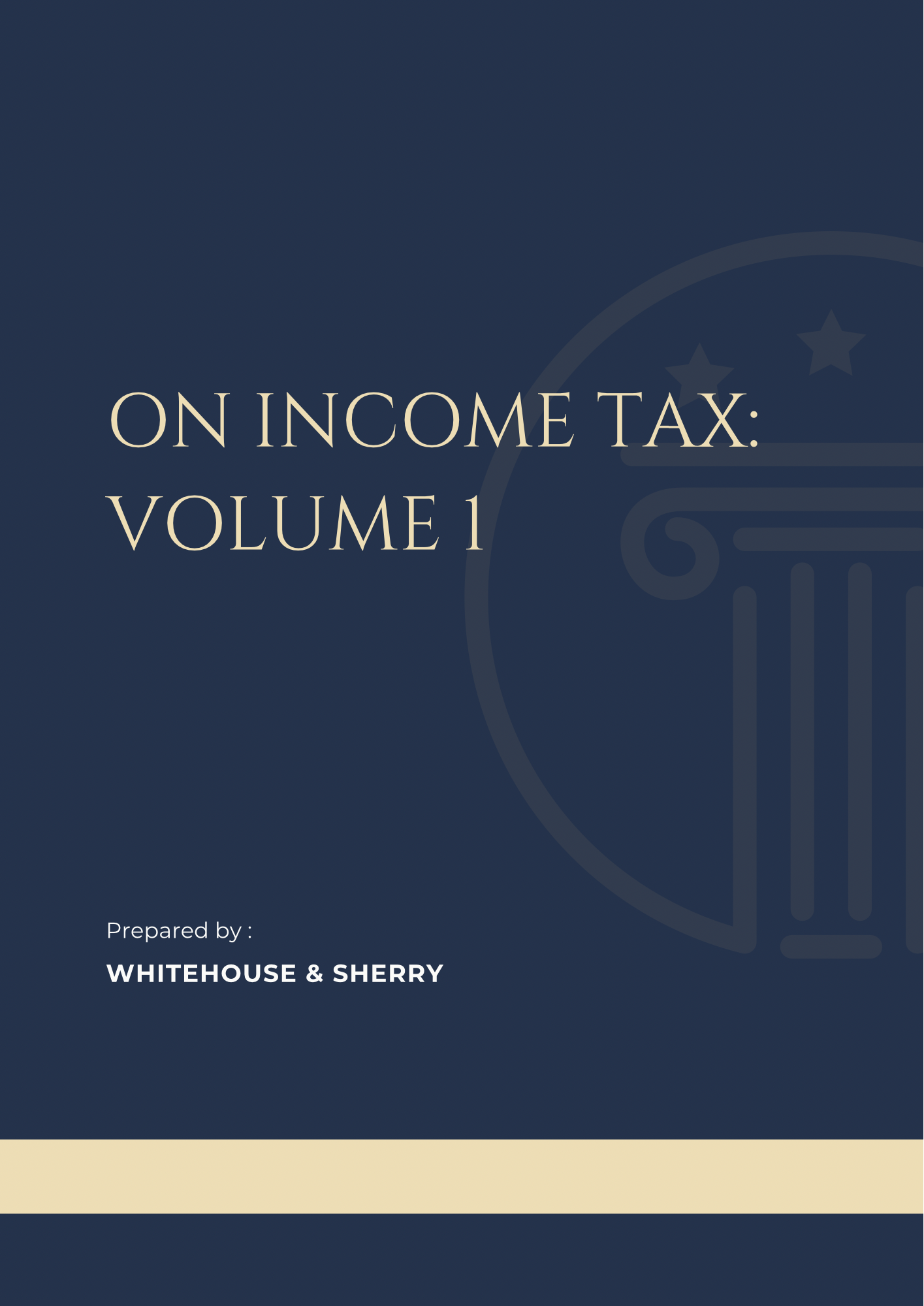 On Income Tax: Volume 1