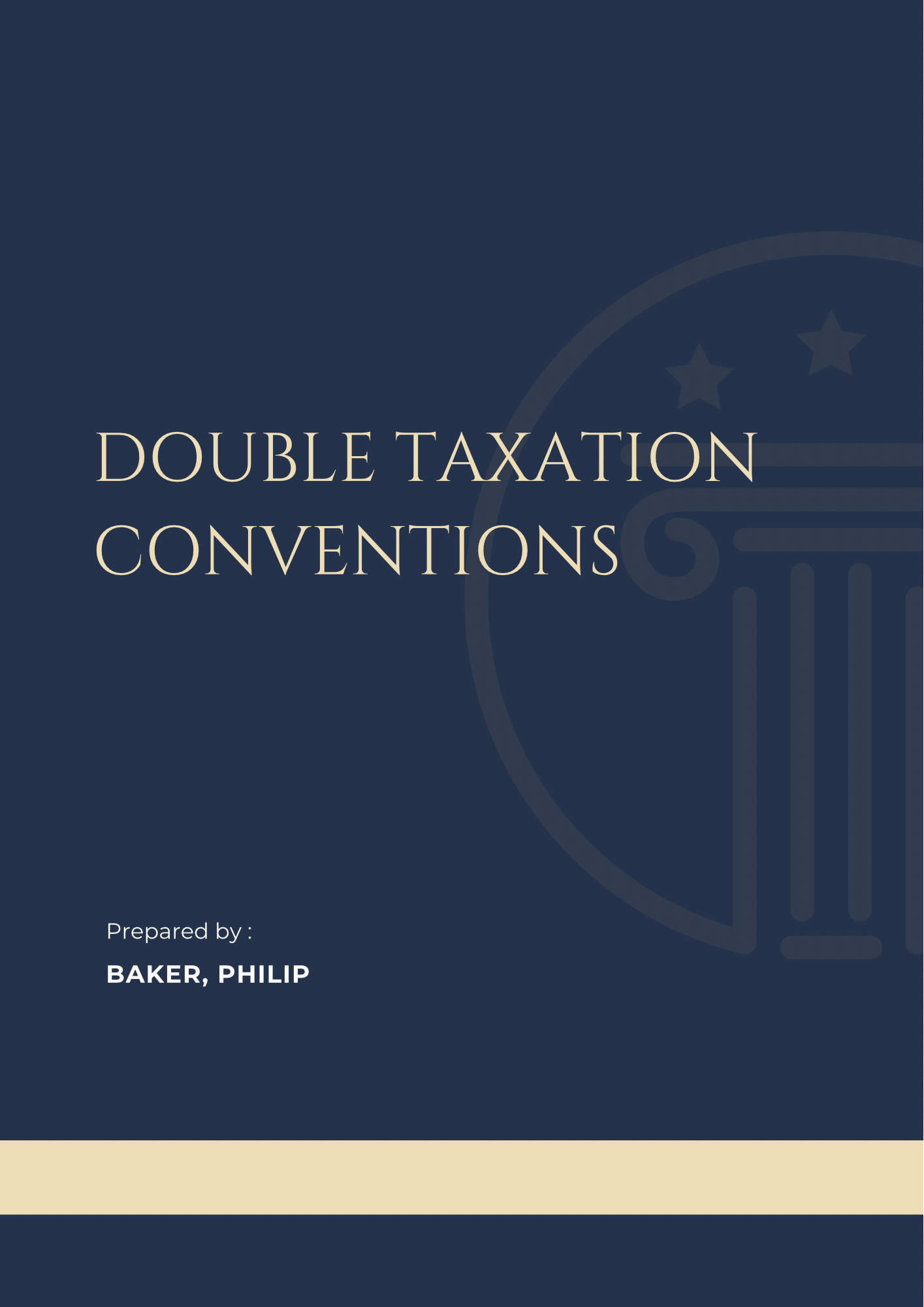 Double Taxation Conventions