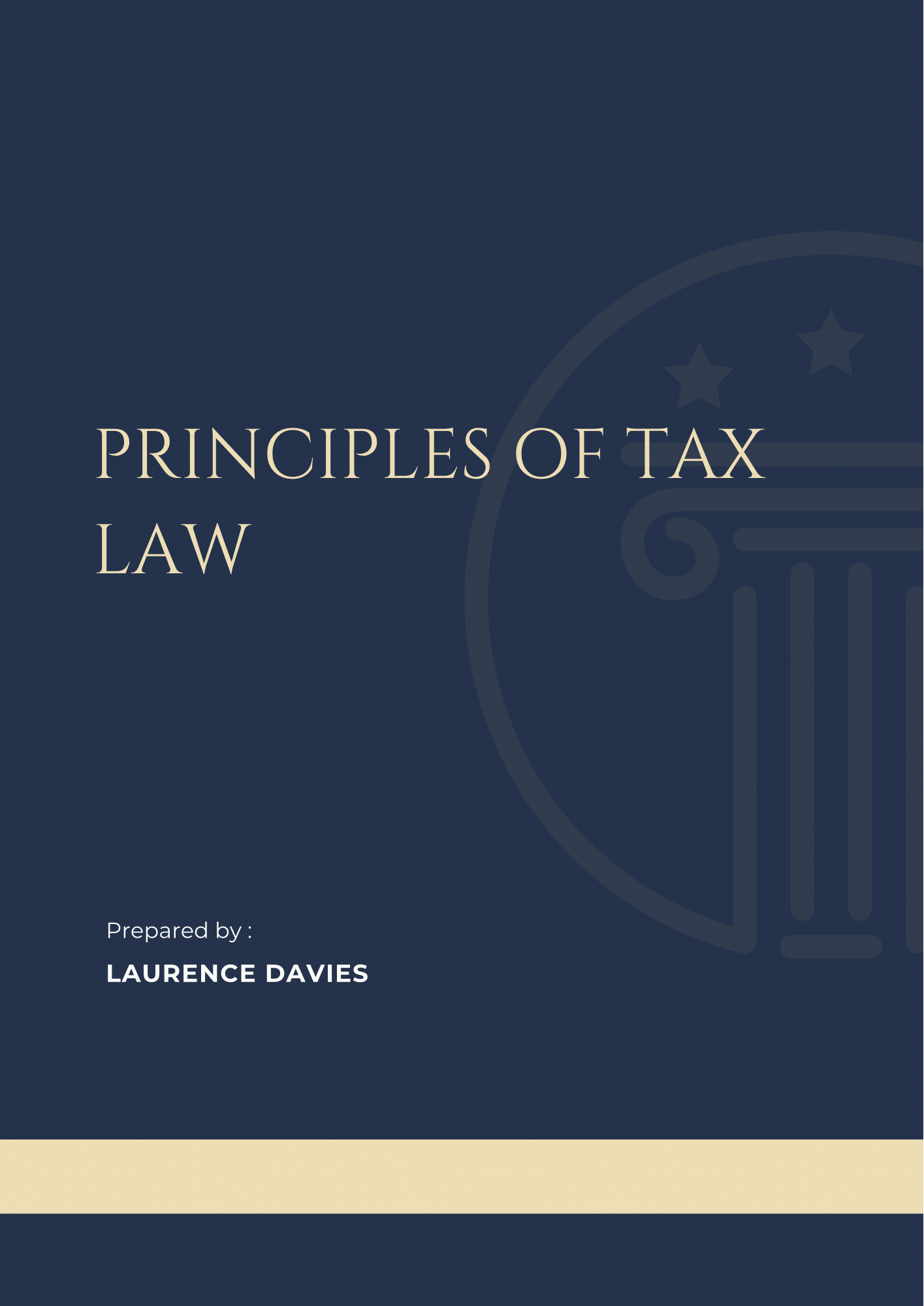Principles of Tax Law