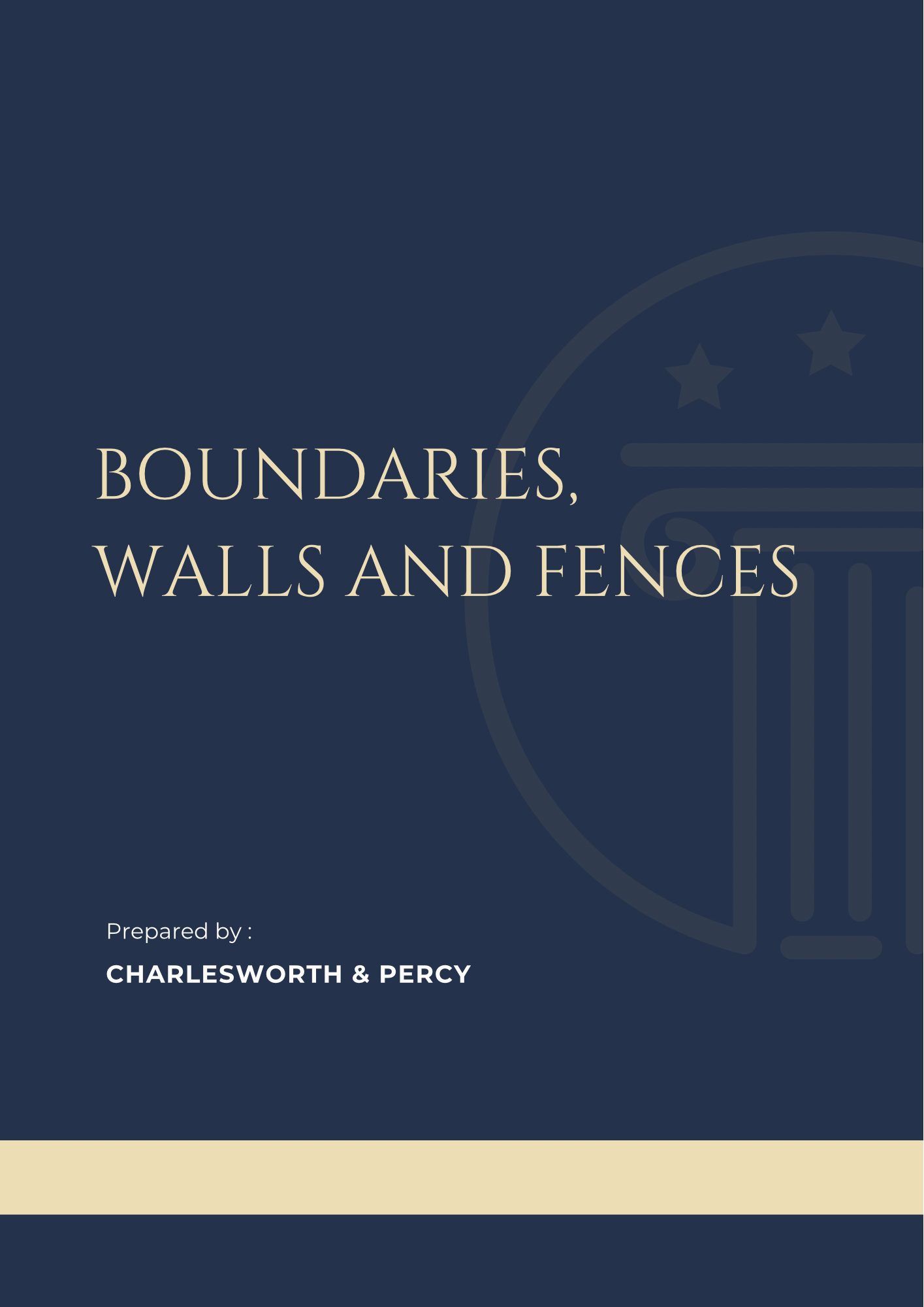 Boundaries, Walls and Fences