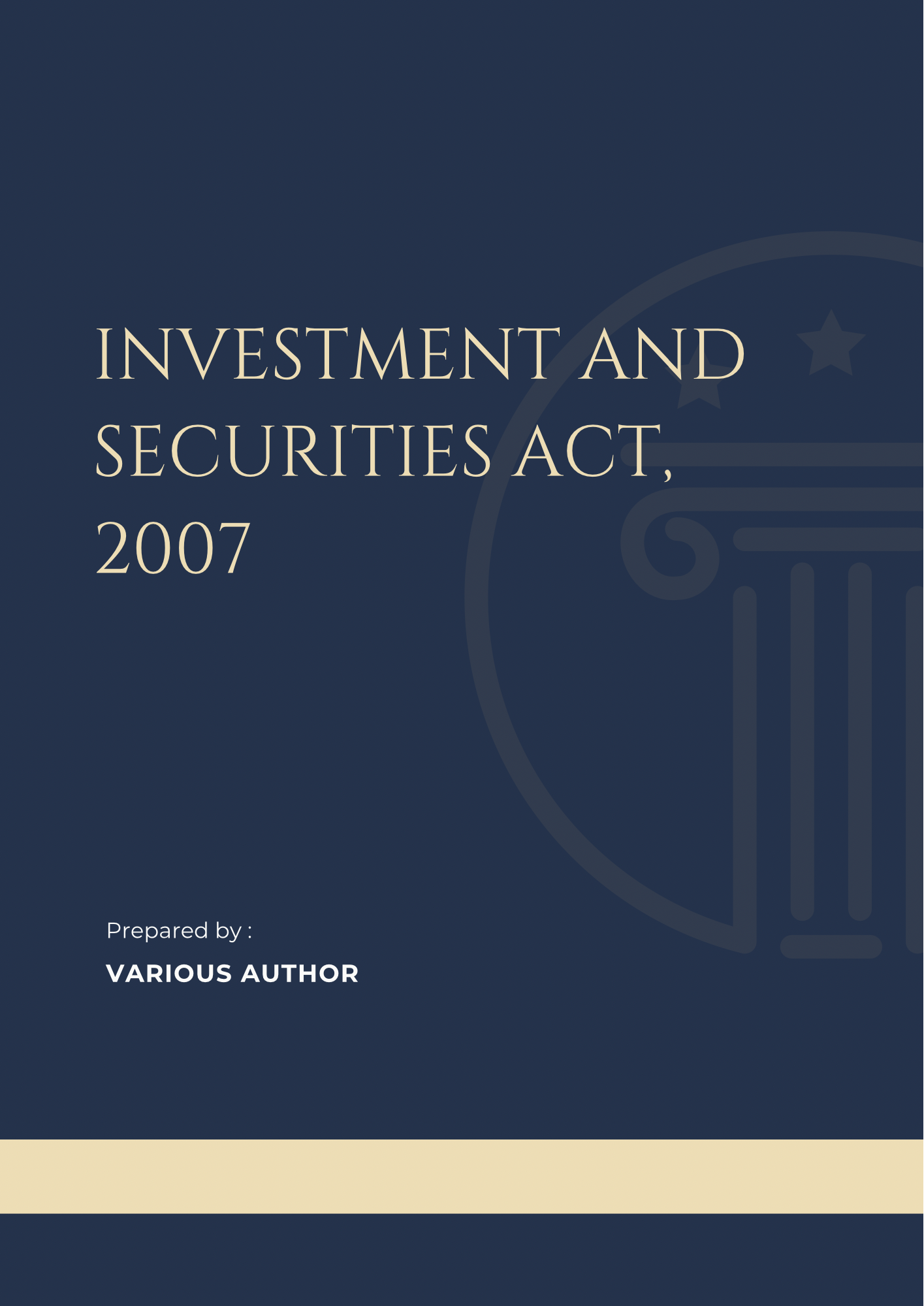 Investment and Securities Act, 2007