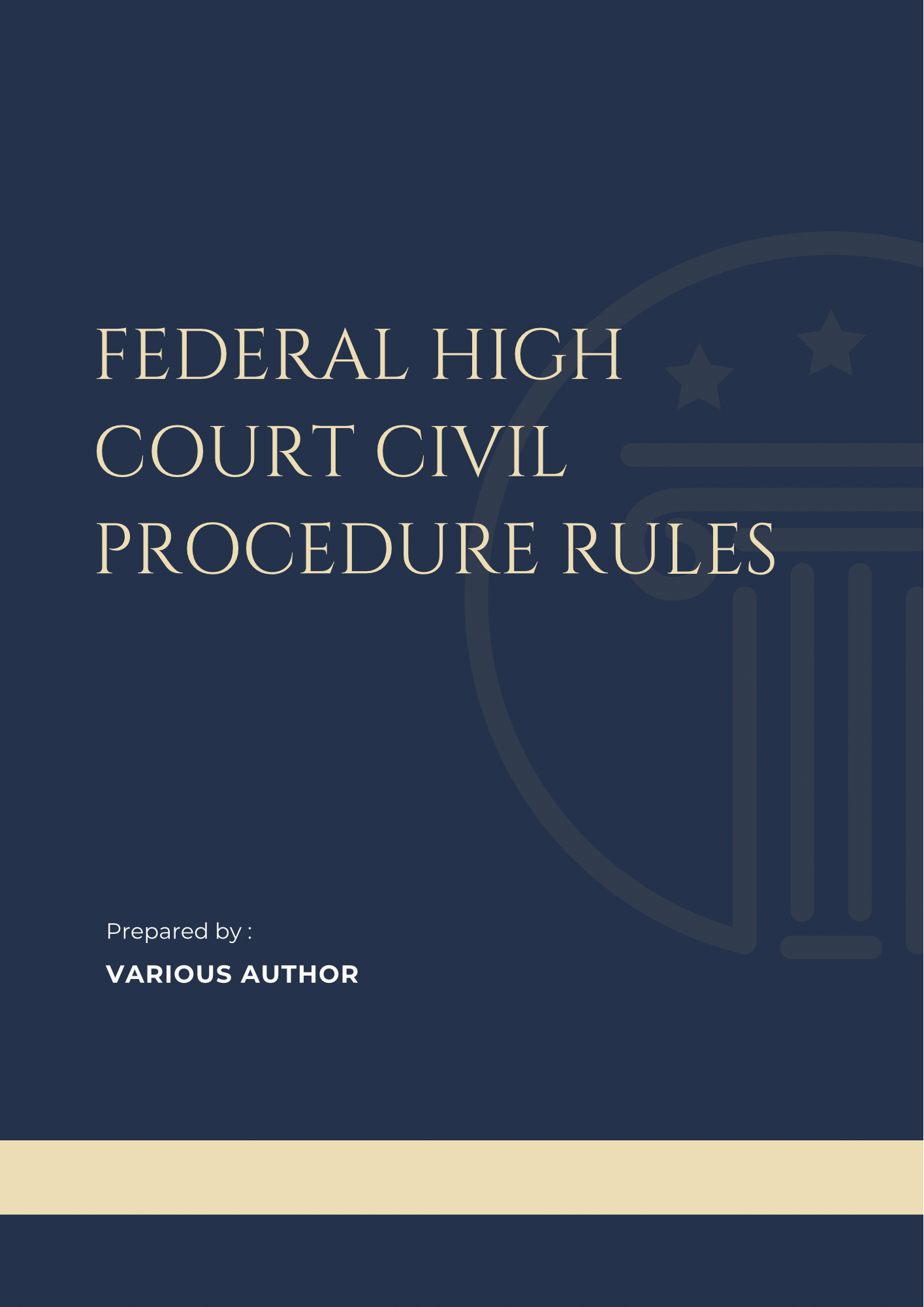 Federal High Court Civil Procedure Rules