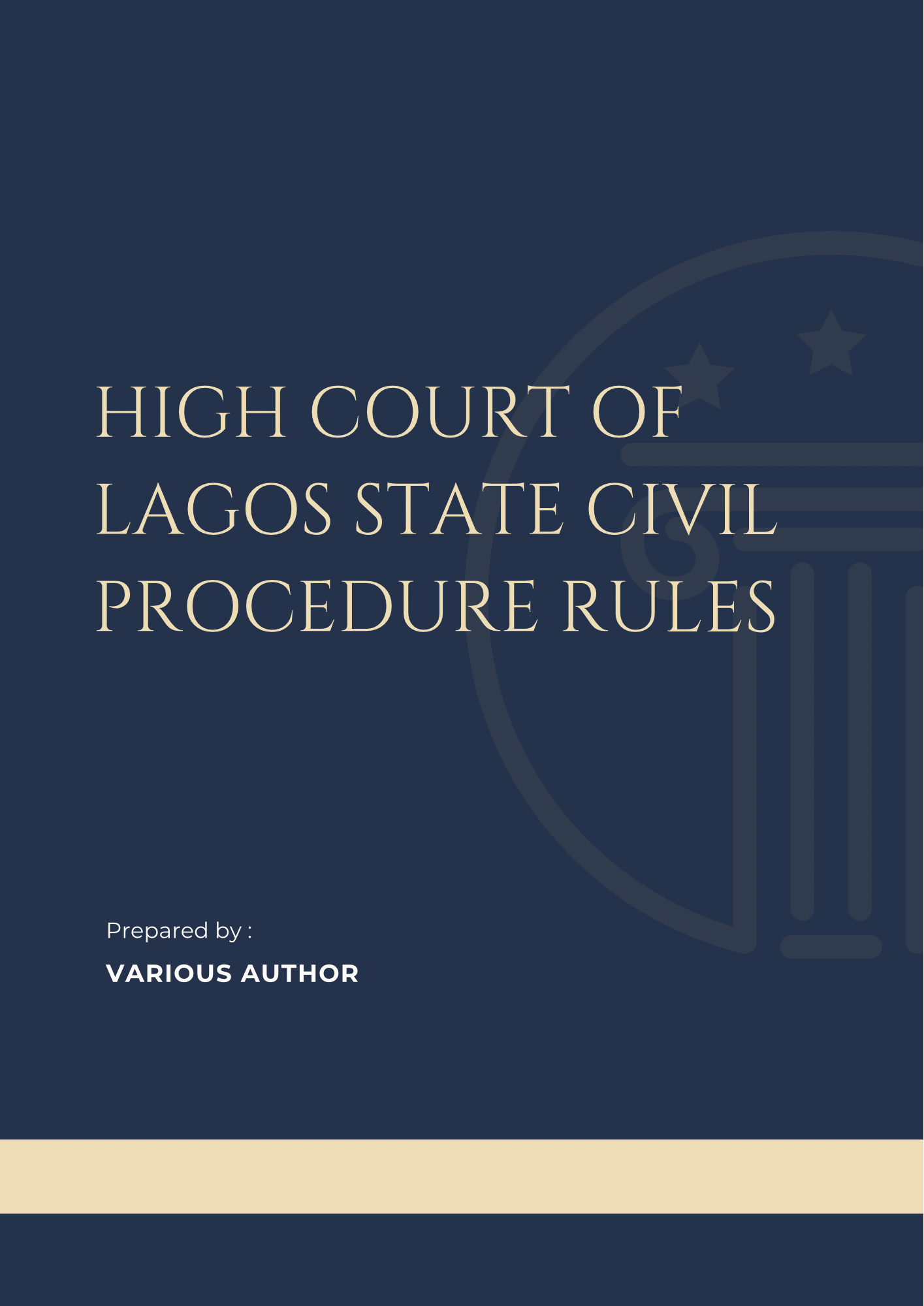 High Court of Lagos State Civil Procedure Rules