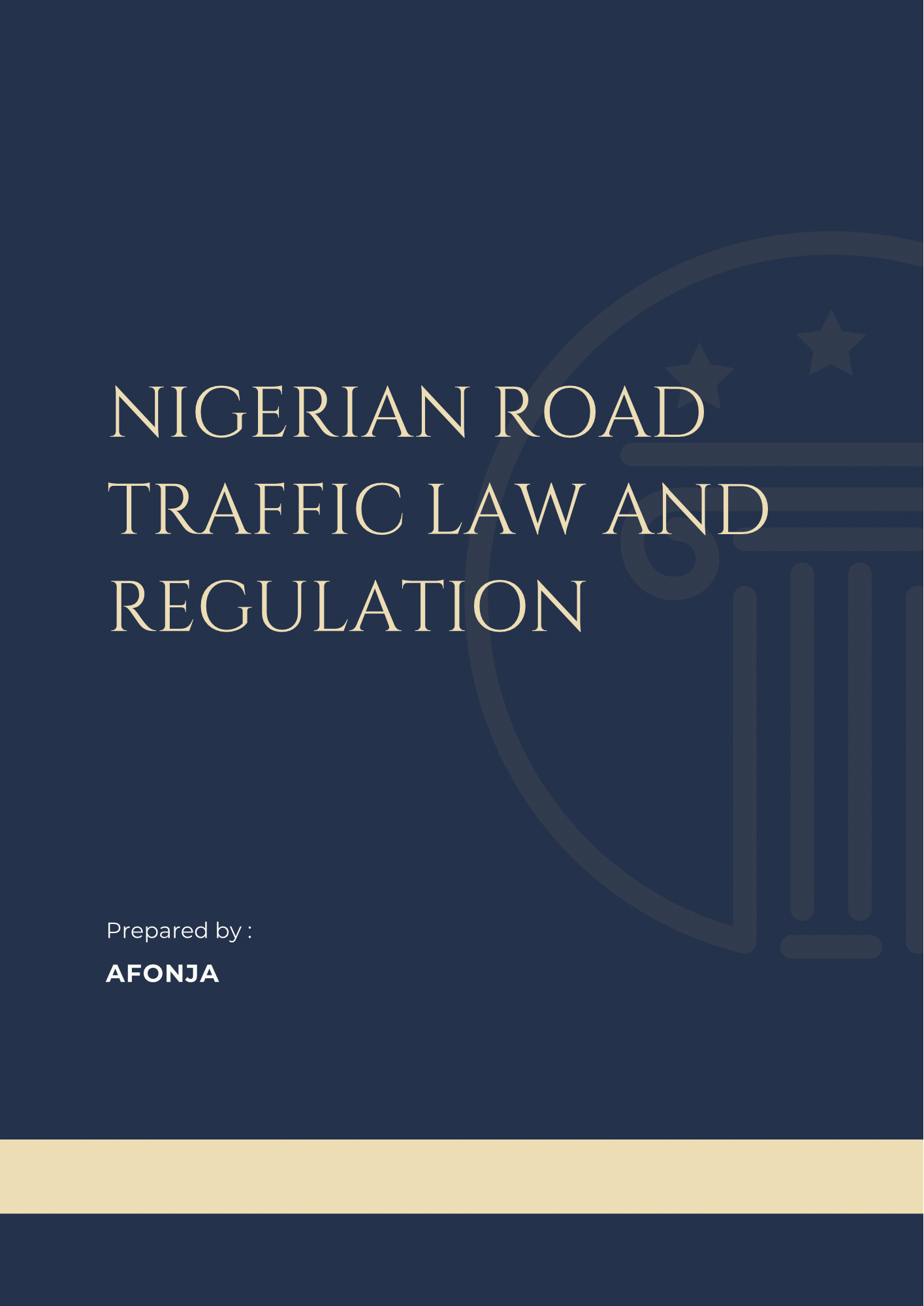 Nigerian Road Traffic Law and Regulation