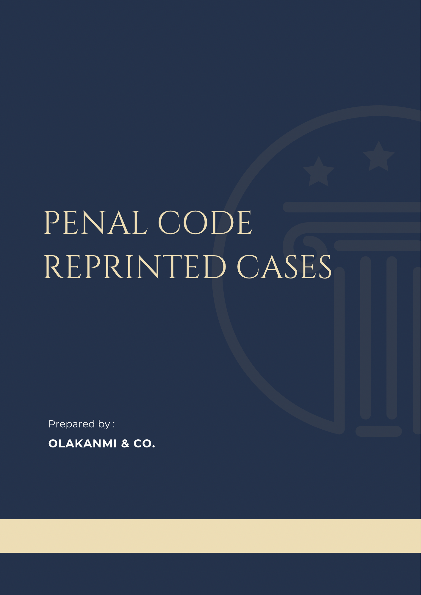 Penal Code Reprinted Cases