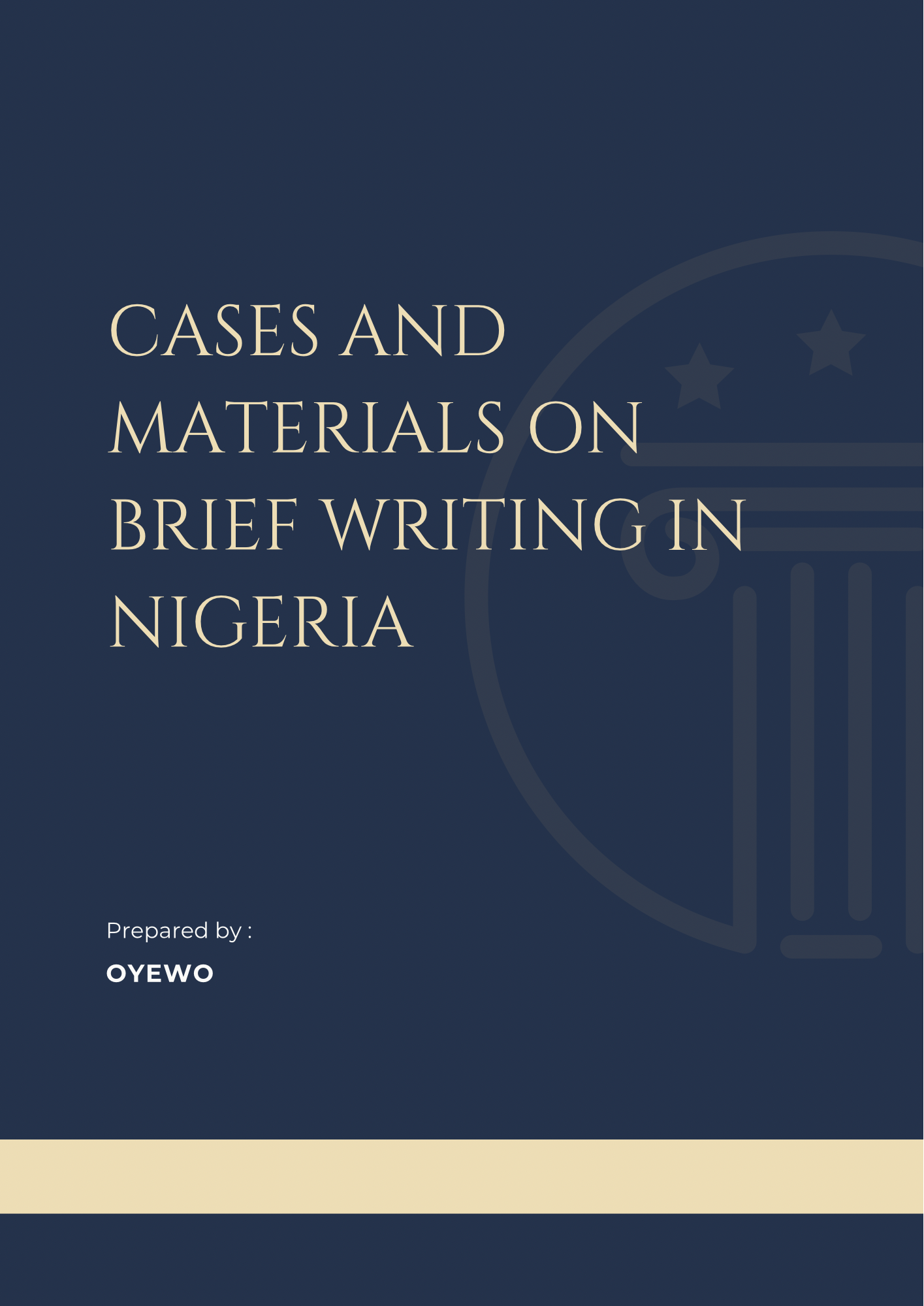 Cases and Materials on Brief Writing in Nigeria