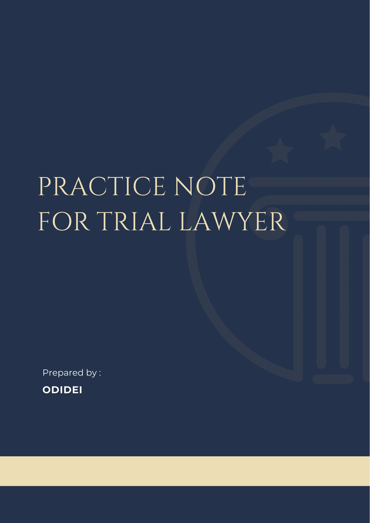 Practice Note for Trial Lawyer