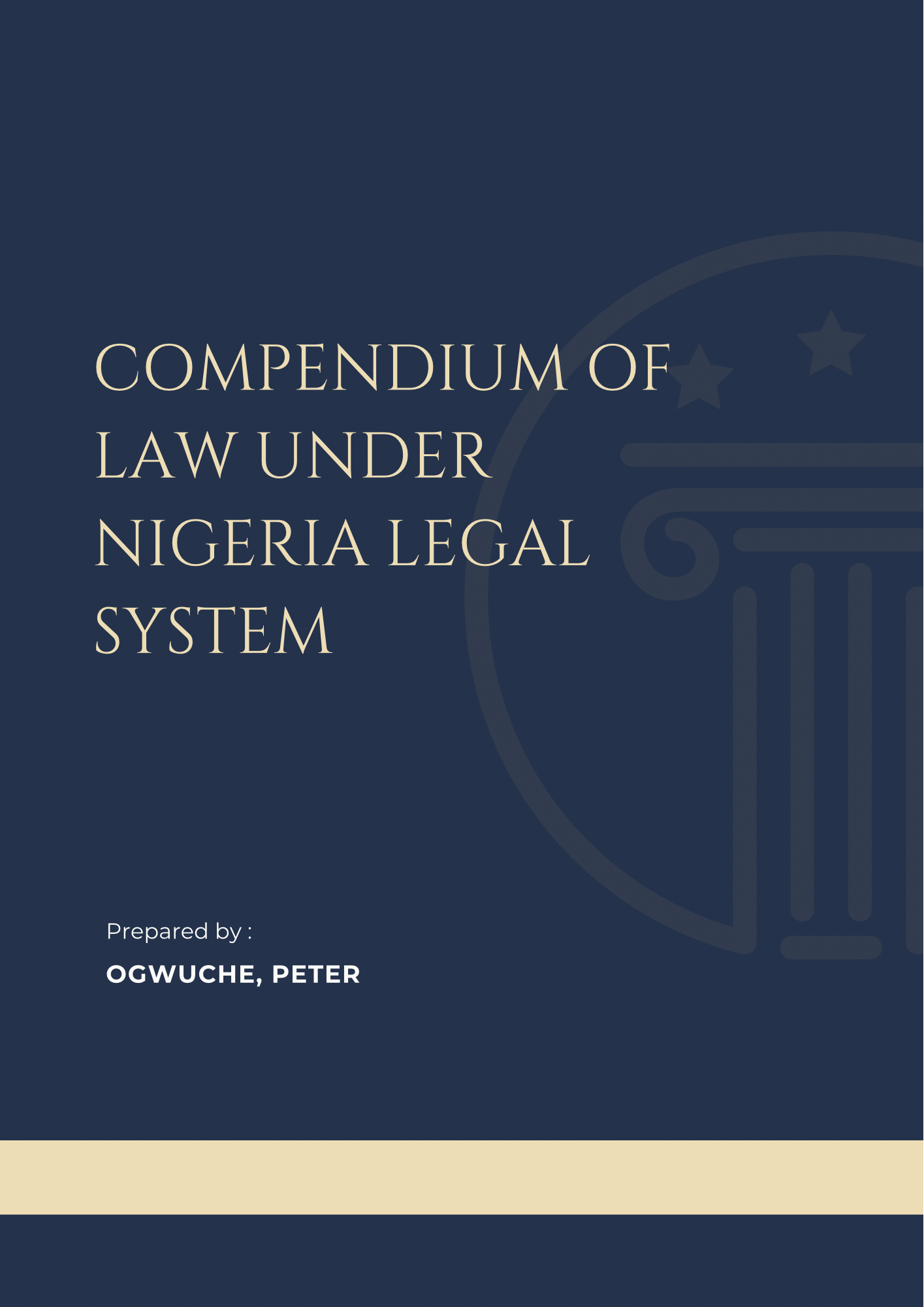 Compendium of Law under Nigeria Legal System