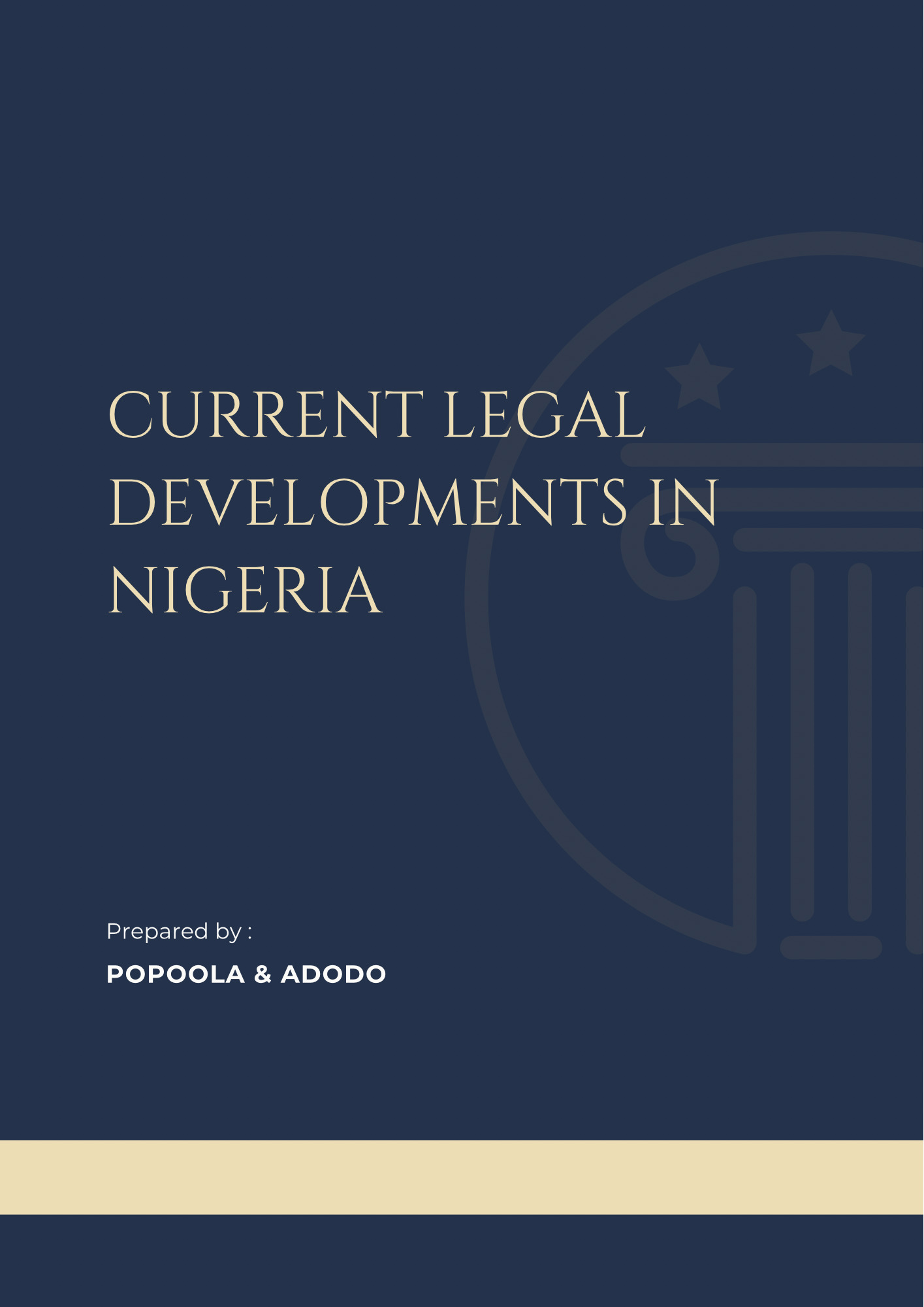 Current Legal Developments in Nigeria