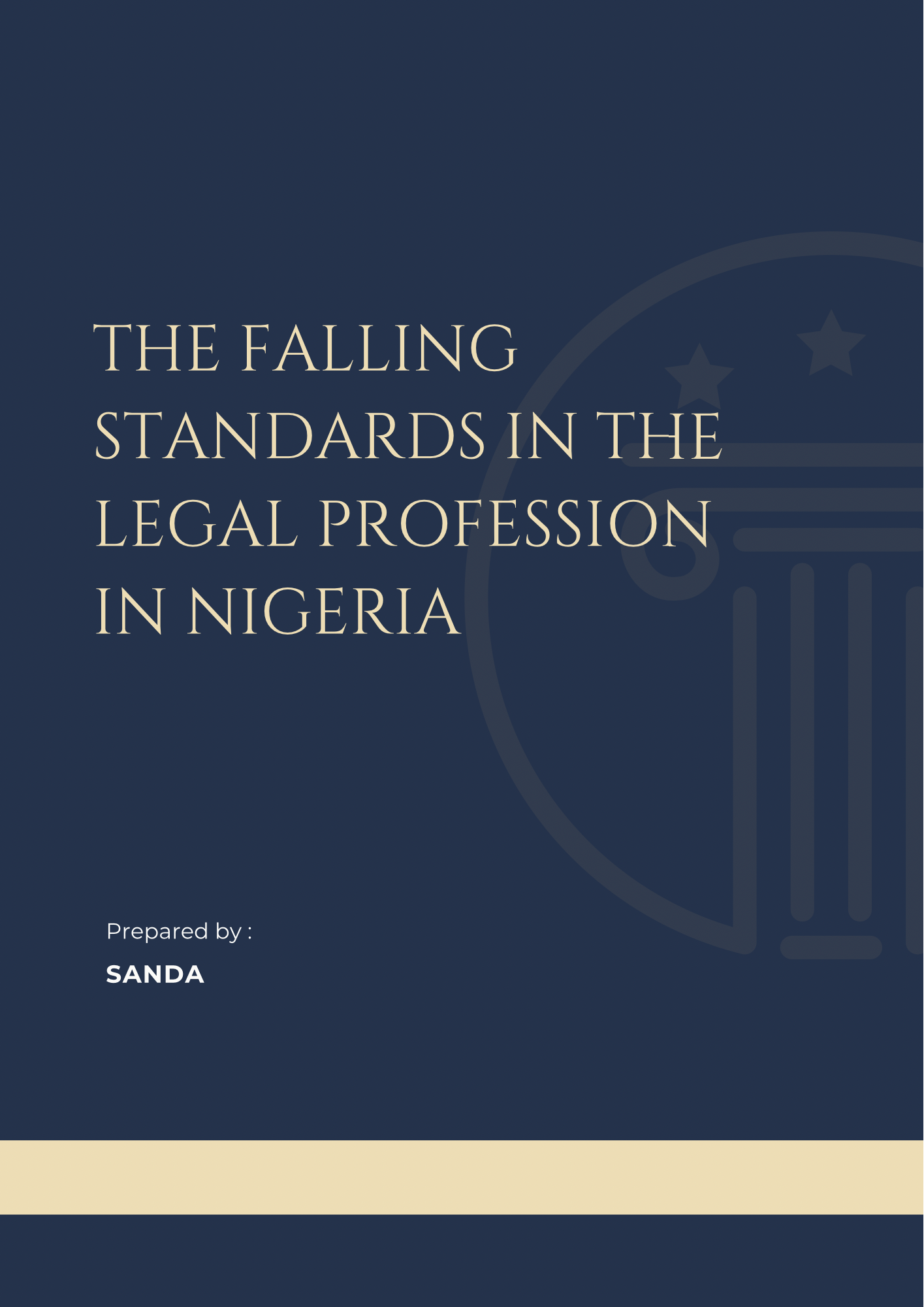 The Falling Standards in the Legal Profession in Nigeria