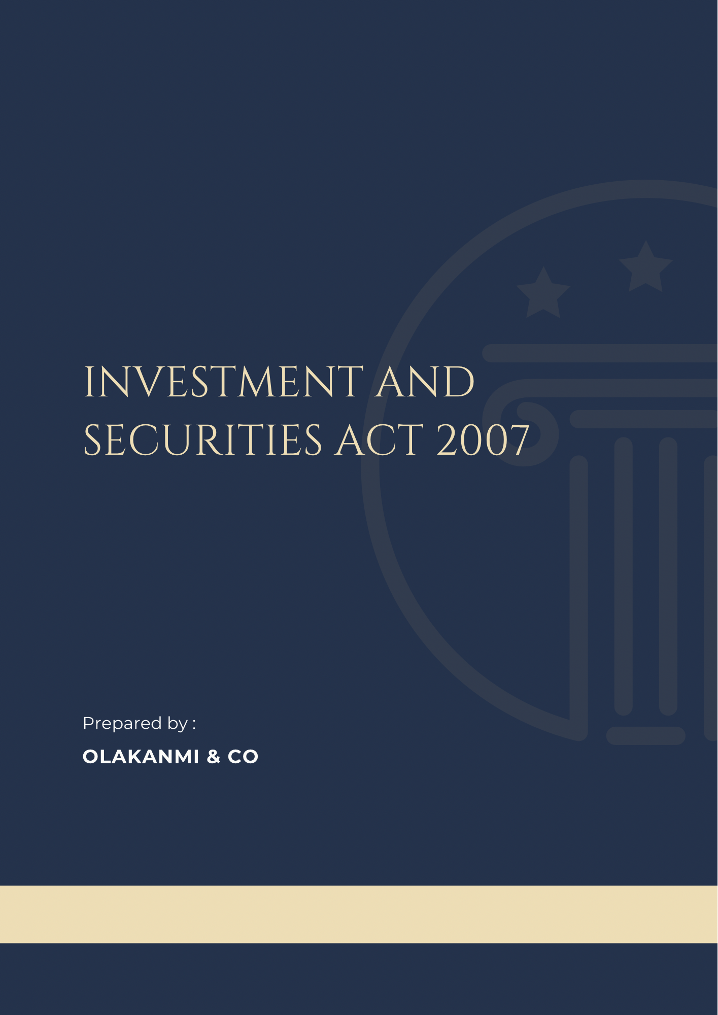 Investment and Securities Act 2007