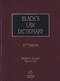 Black's Law Dictionary, 11th Edition