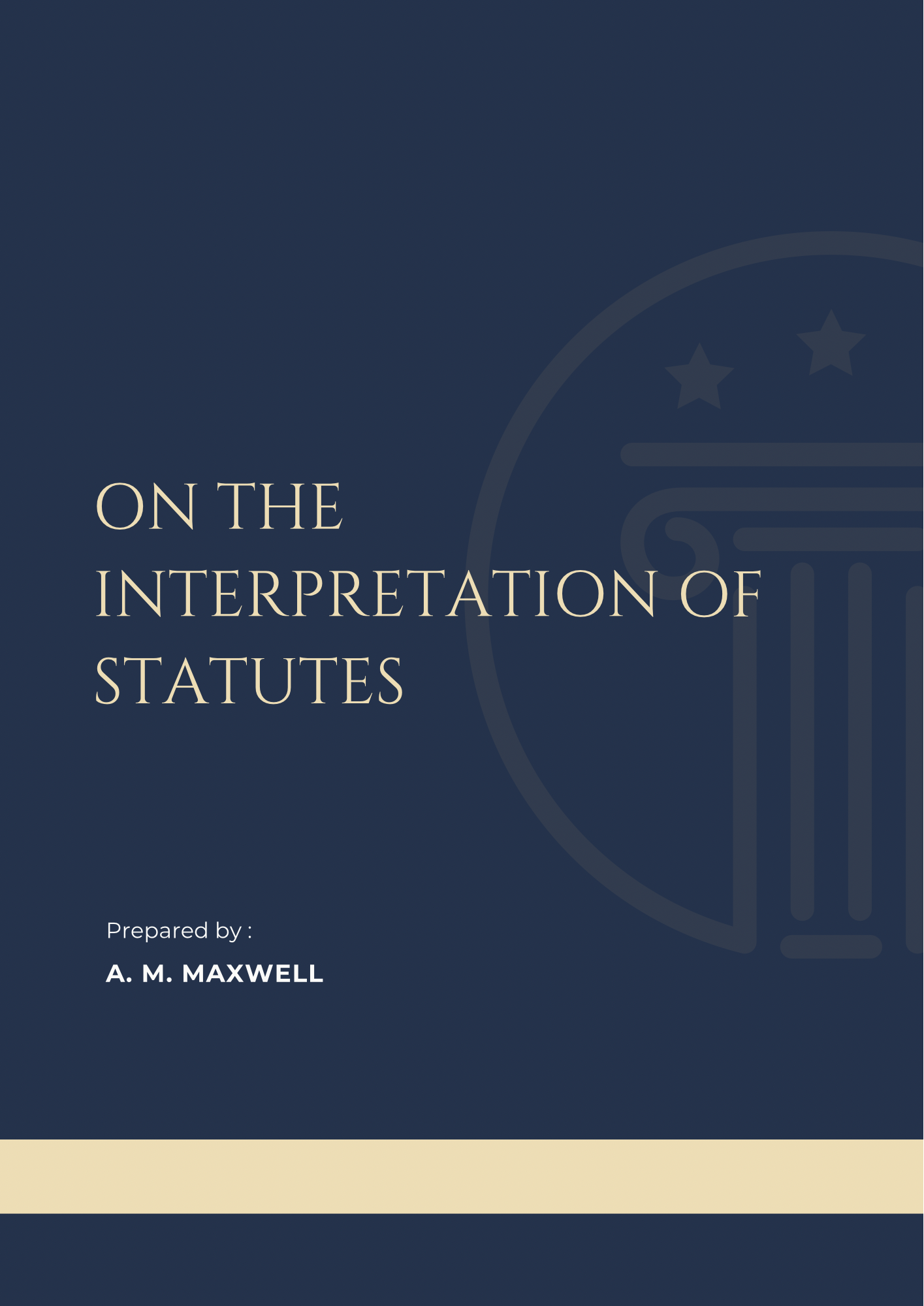 On the Interpretation of Statutes