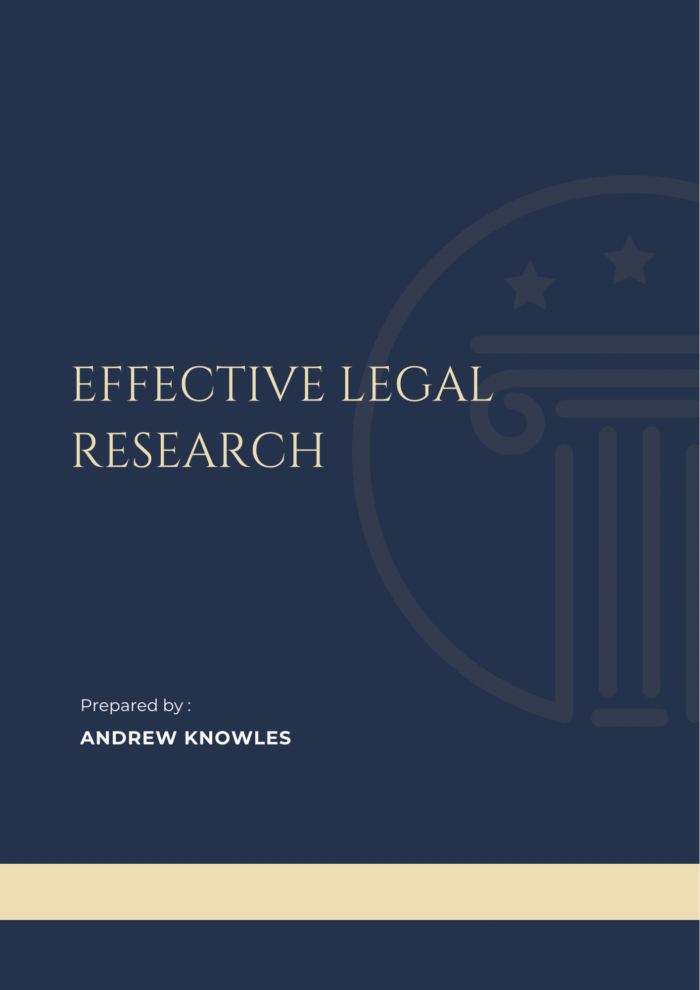Effective Legal Research