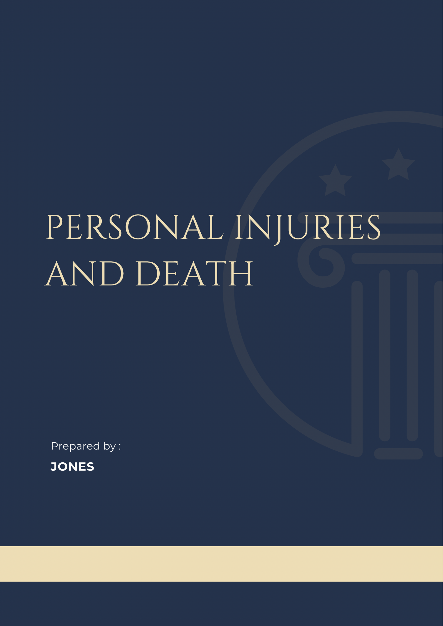 Personal Injuries and Death