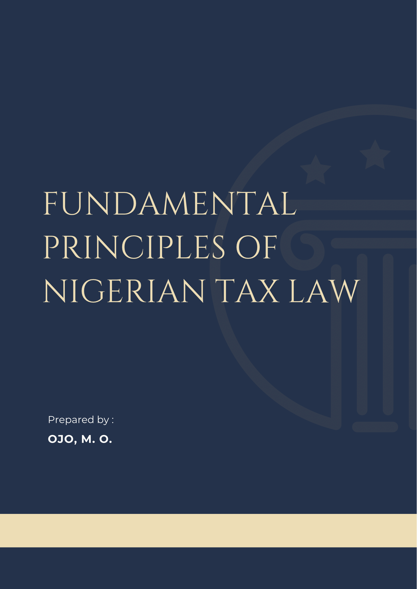 Fundamental Principles of Nigerian Tax Law