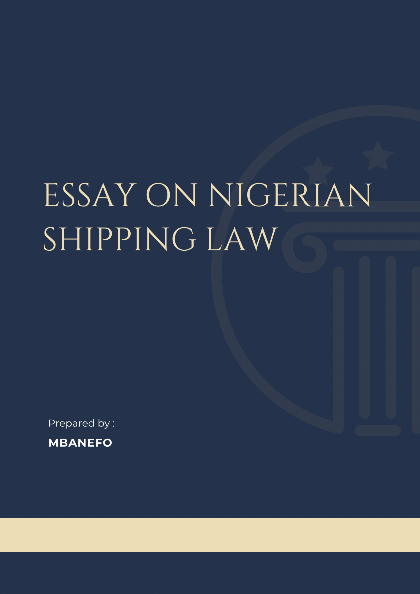 Essay on Nigerian Shipping Law