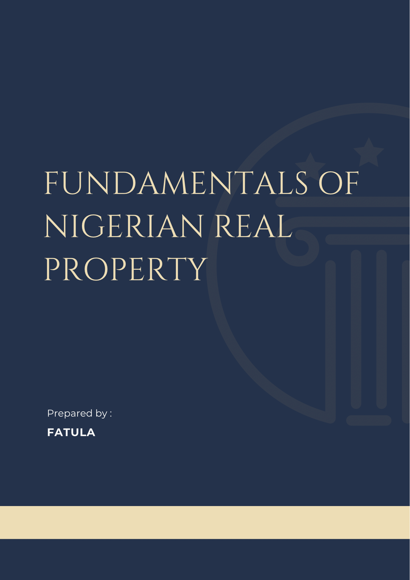 Fundamentals of Nigerian Real Property