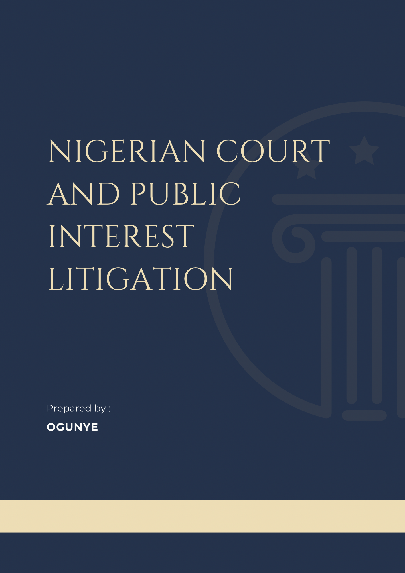 Nigerian Court and Public Interest Litigation