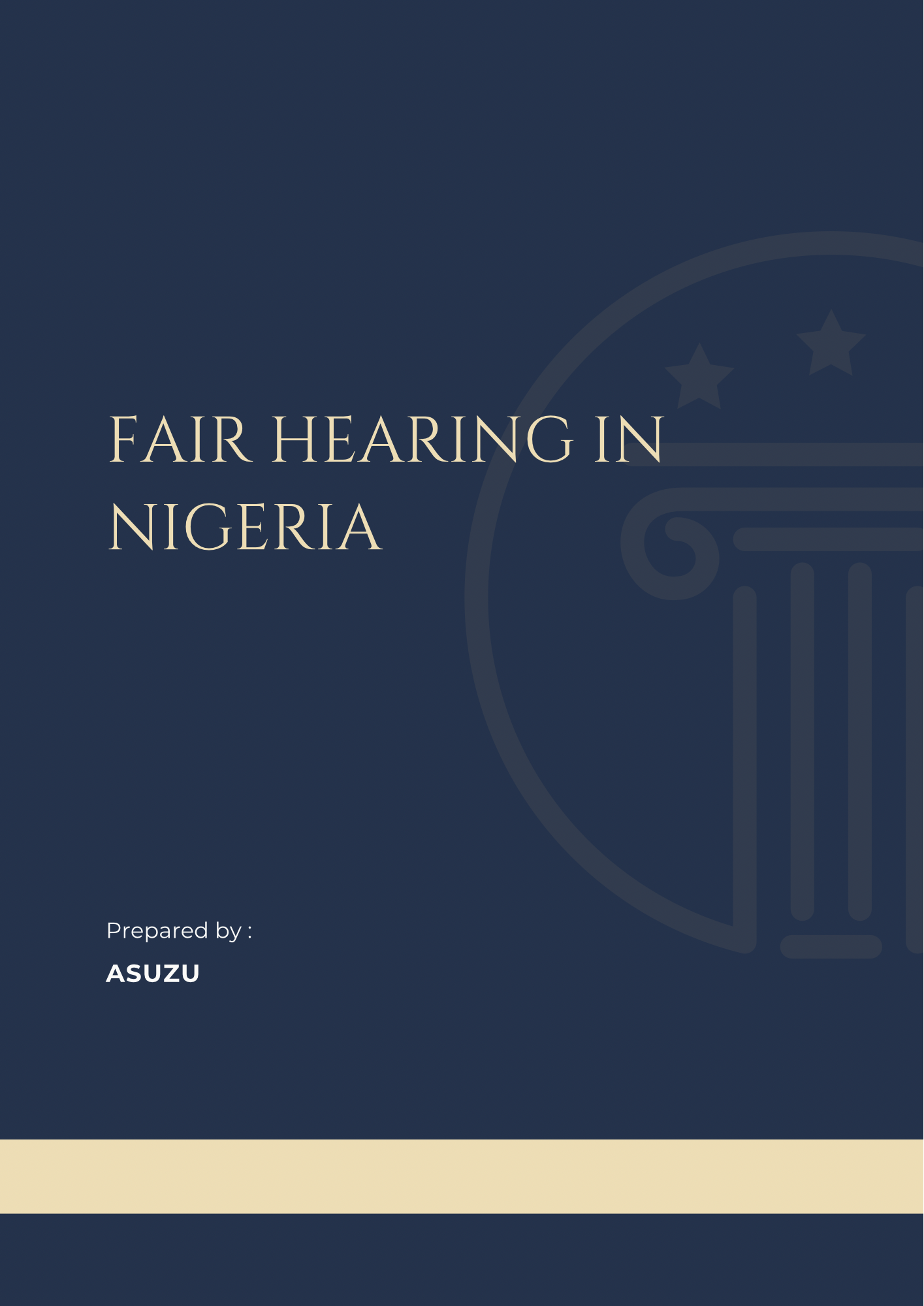 Fair Hearing in Nigeria