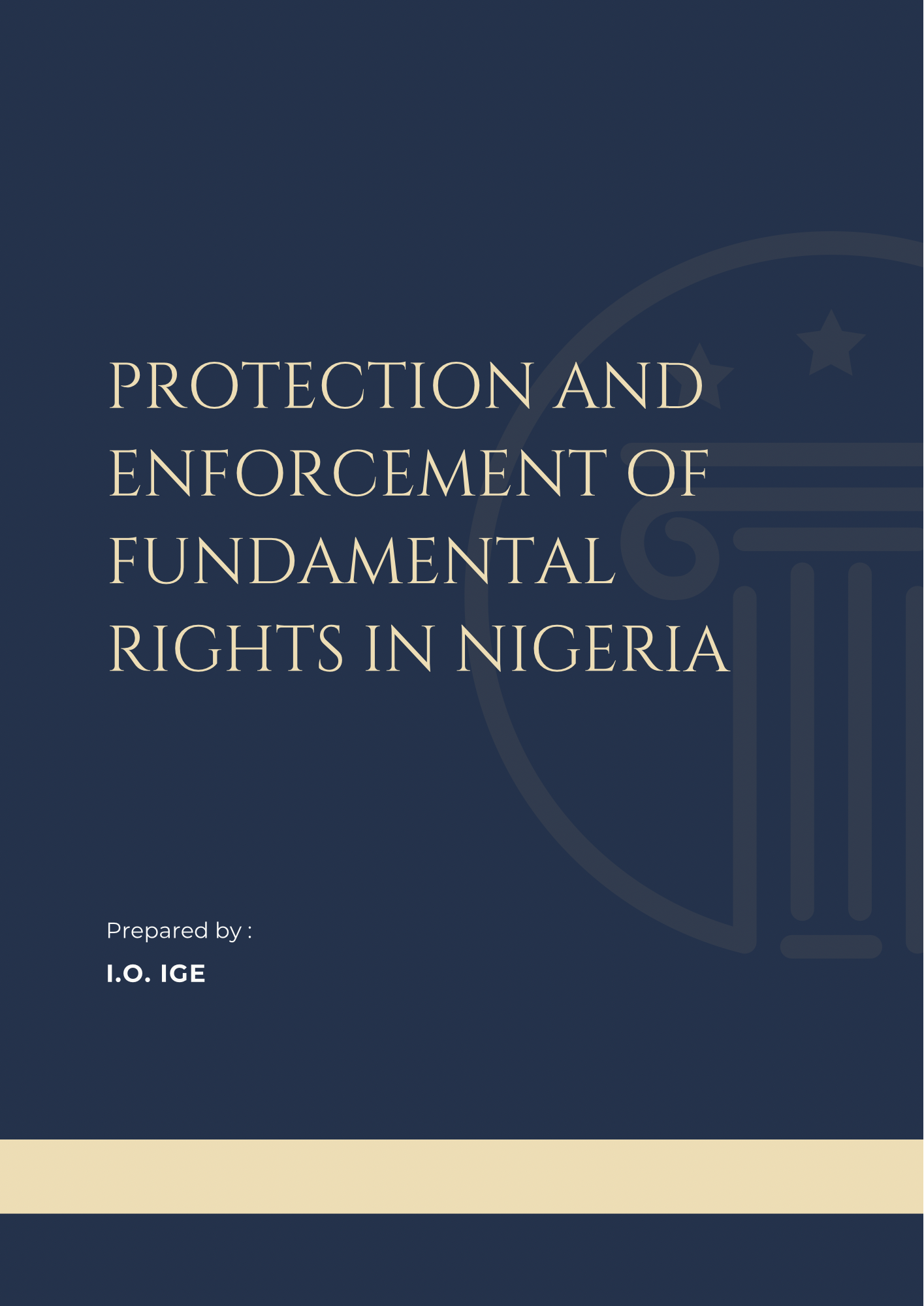 Protection and Enforcement of Fundamental Rights in Nigeria