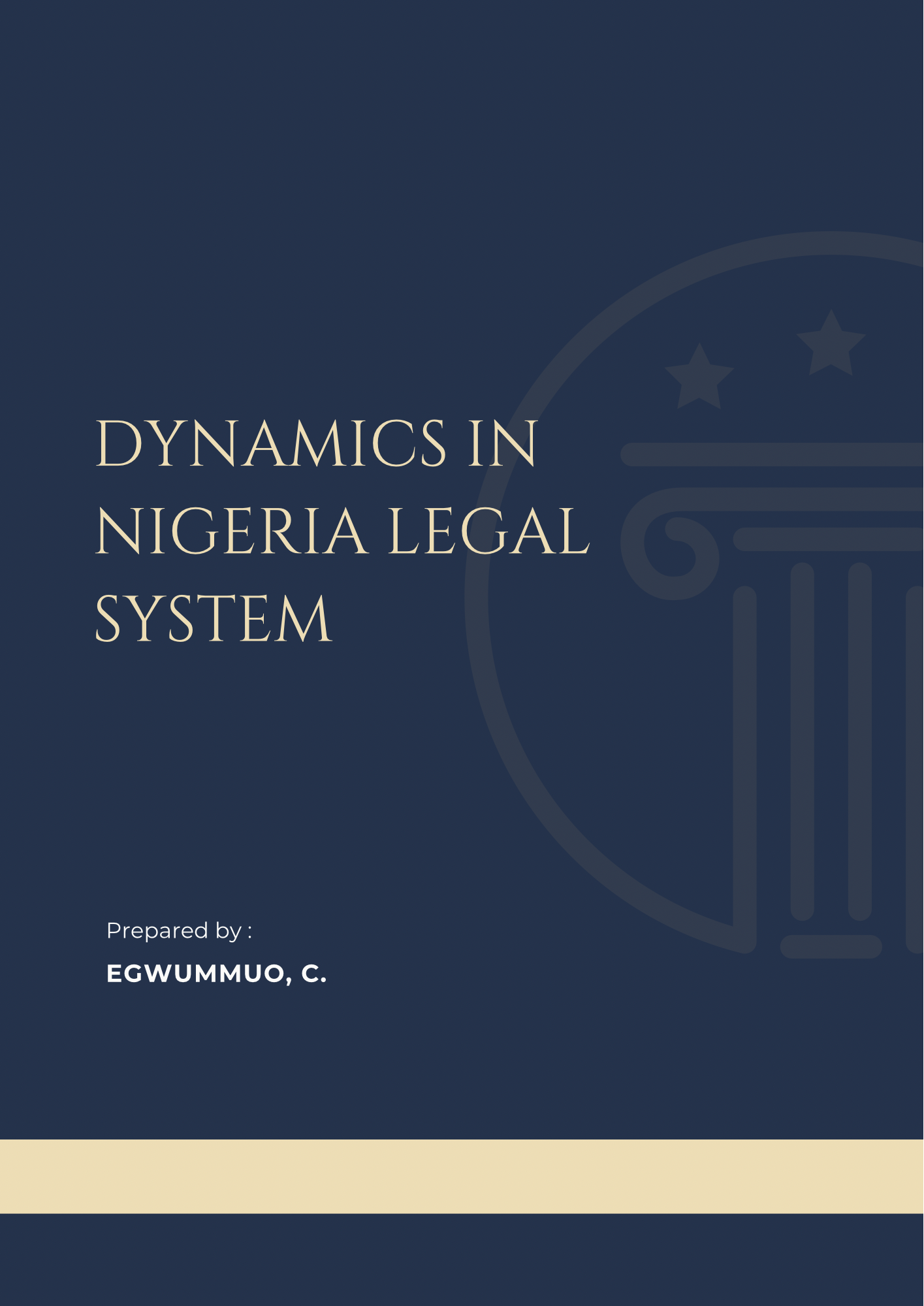 Dynamics in Nigeria Legal System