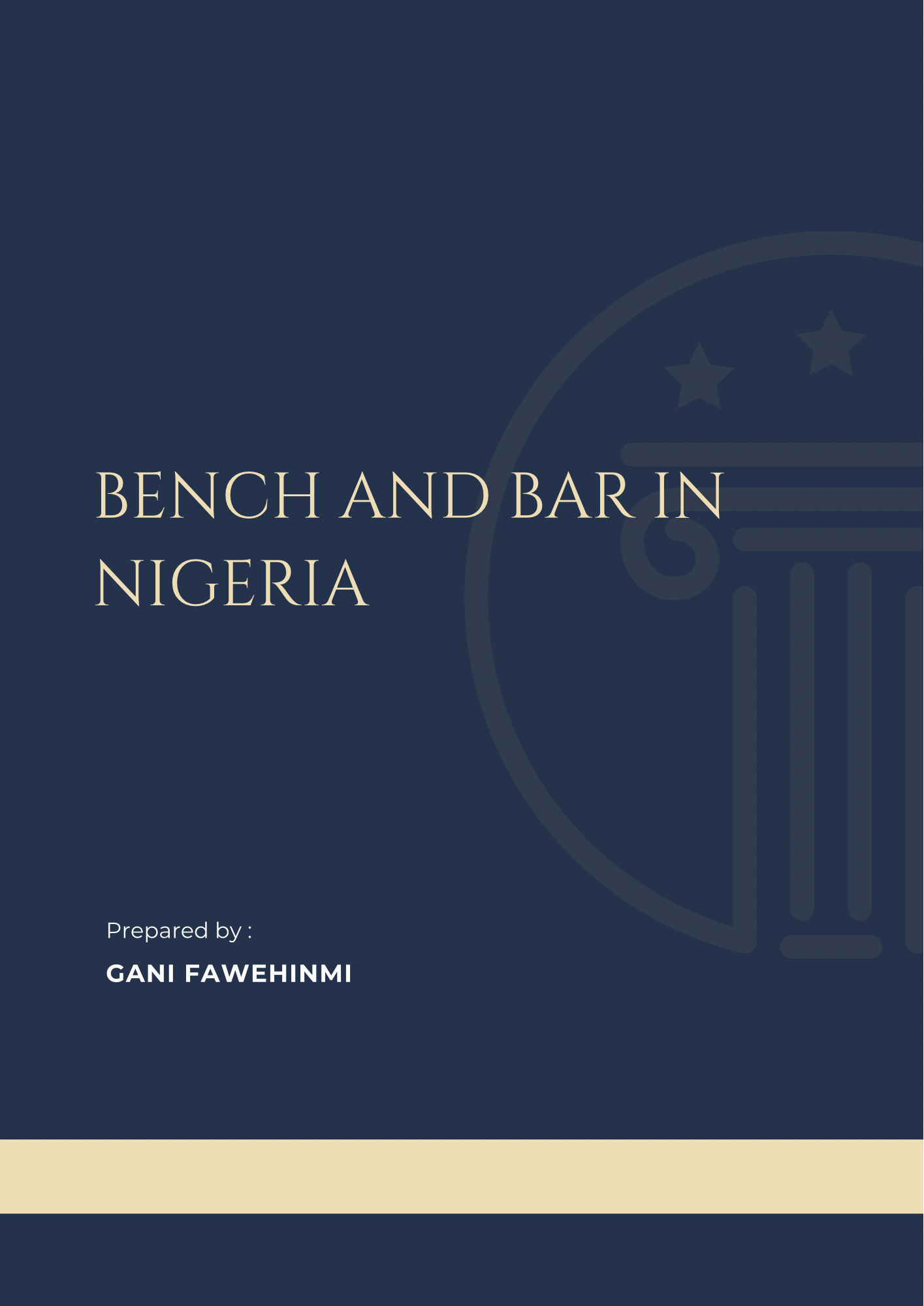 Bench and Bar in Nigeria