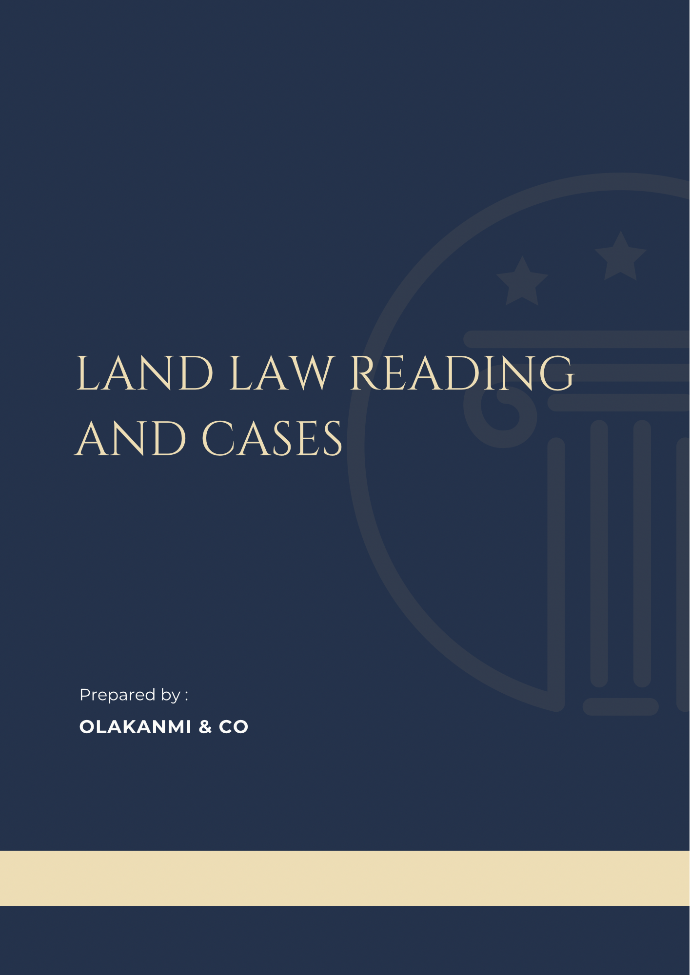 Land Law Reading and Cases