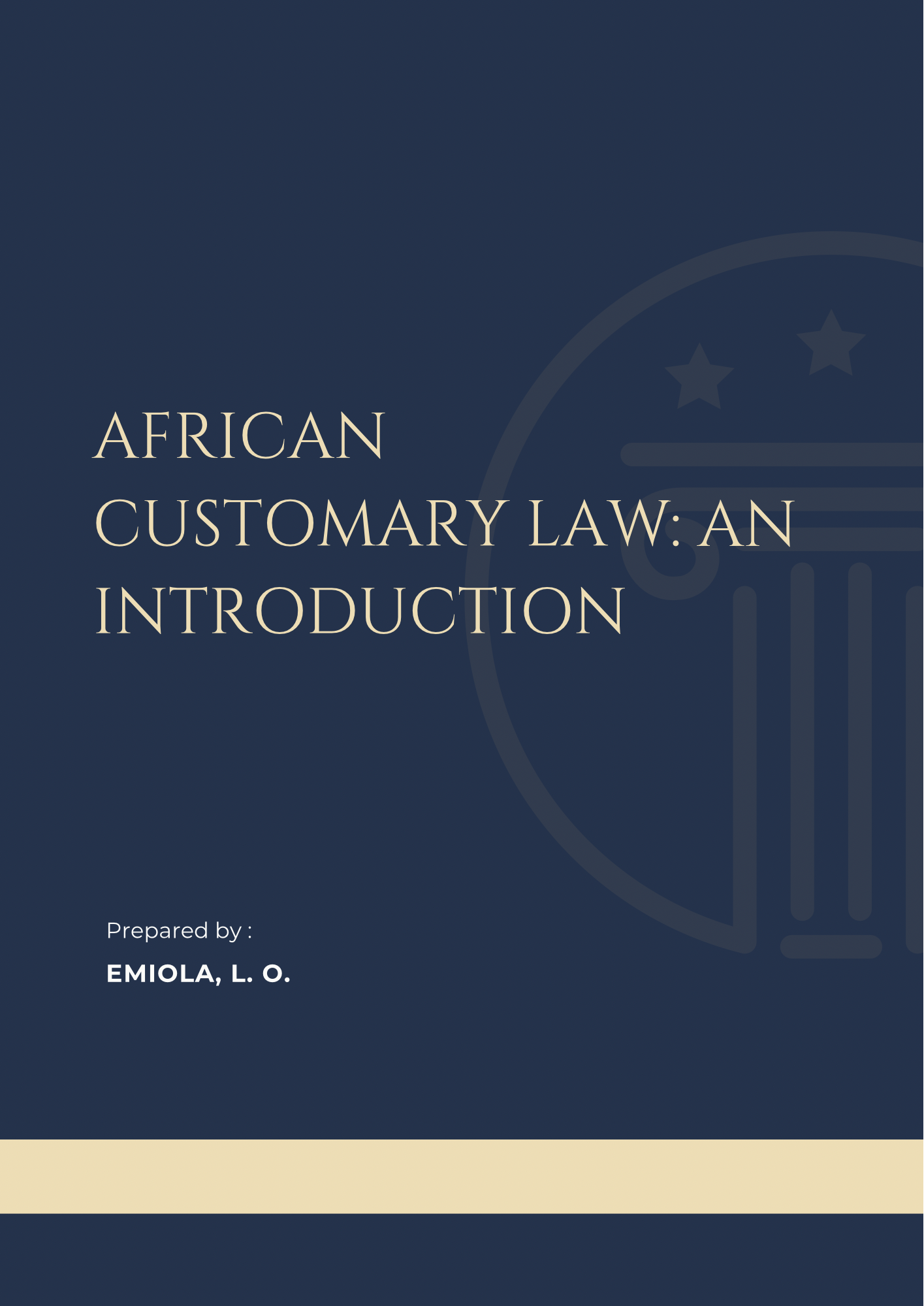 African Customary Law: An Introduction