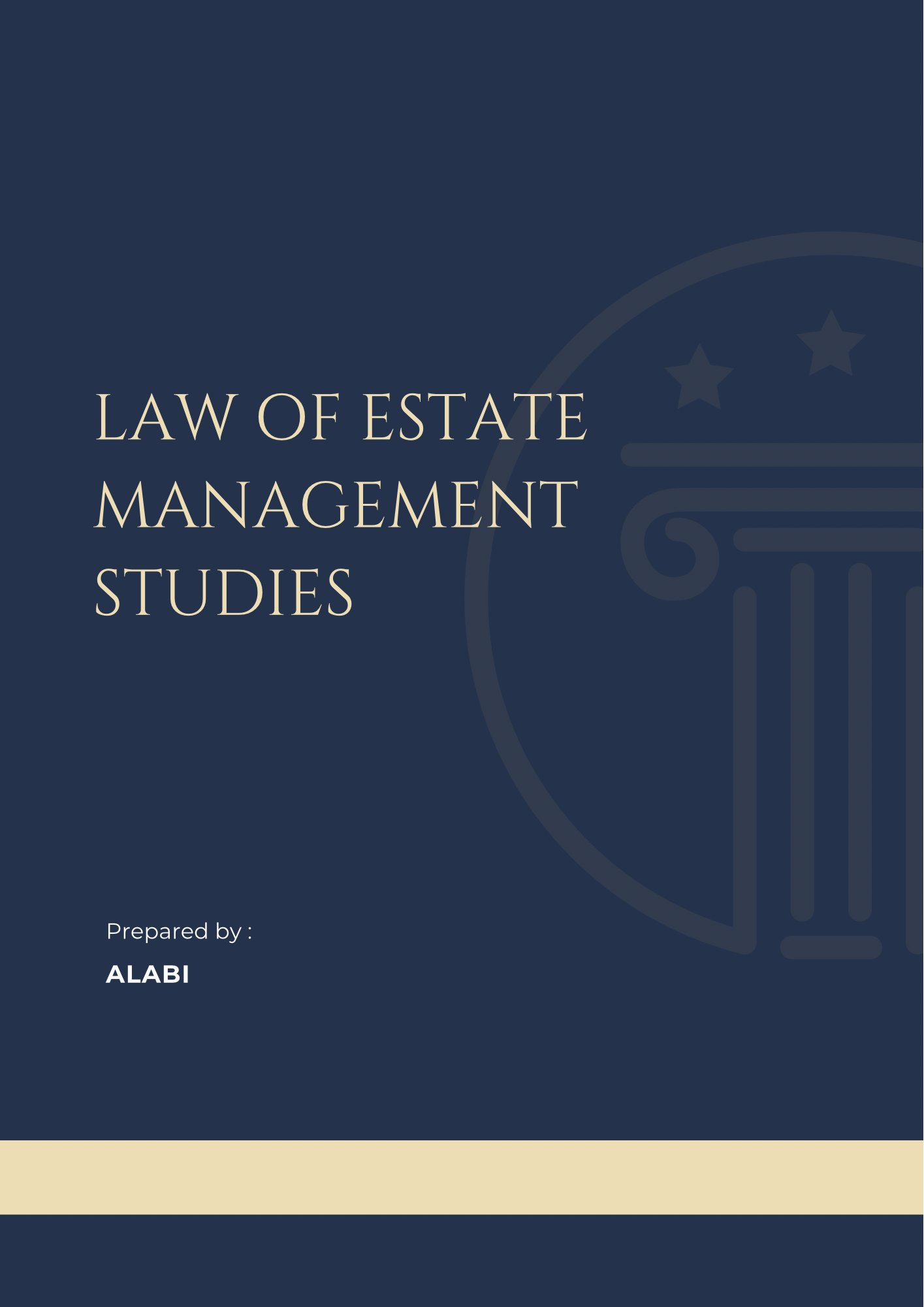 Law of Estate Management Studies