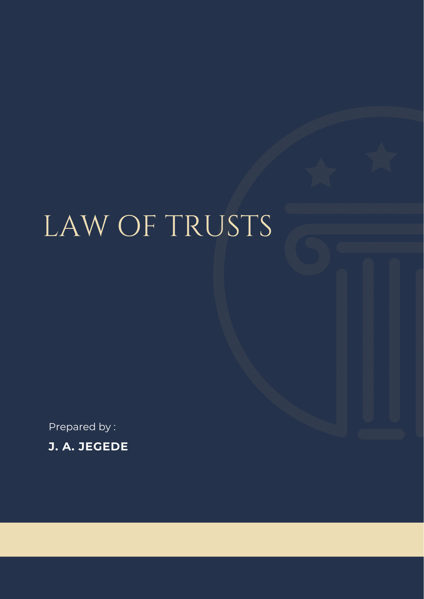 Law of Trusts