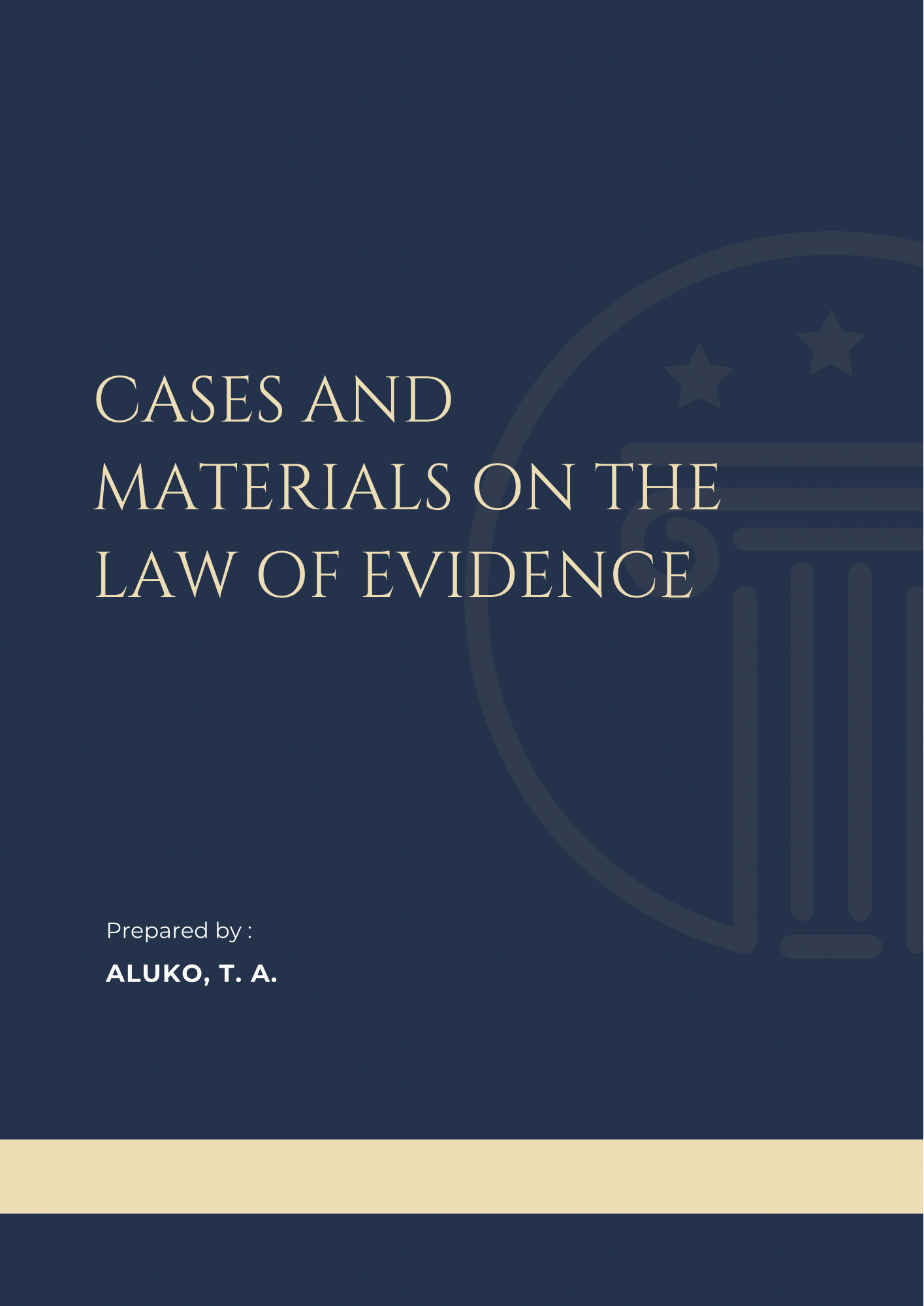 Cases and Materials on the Law of Evidence