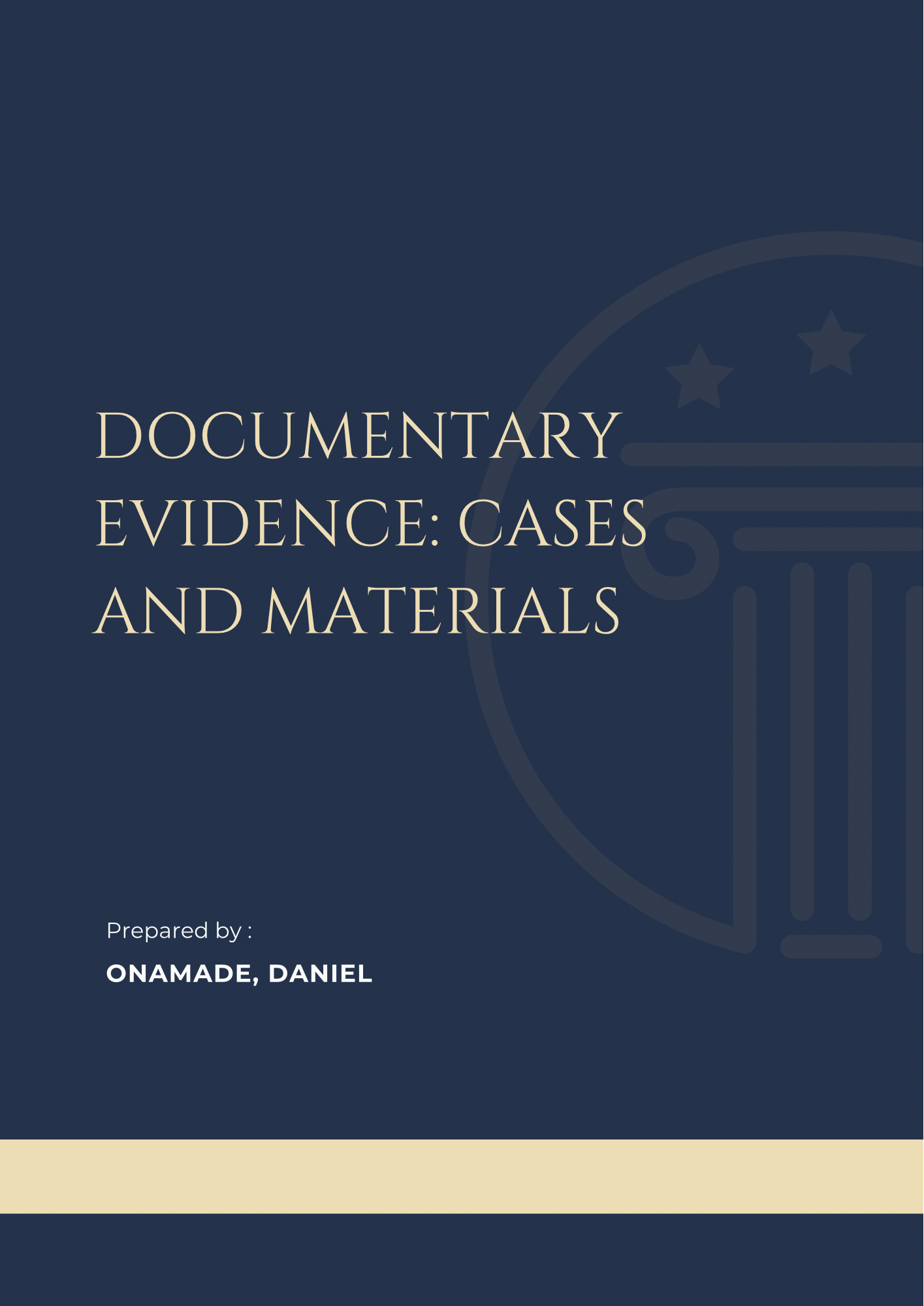 Documentary Evidence: Cases and Materials