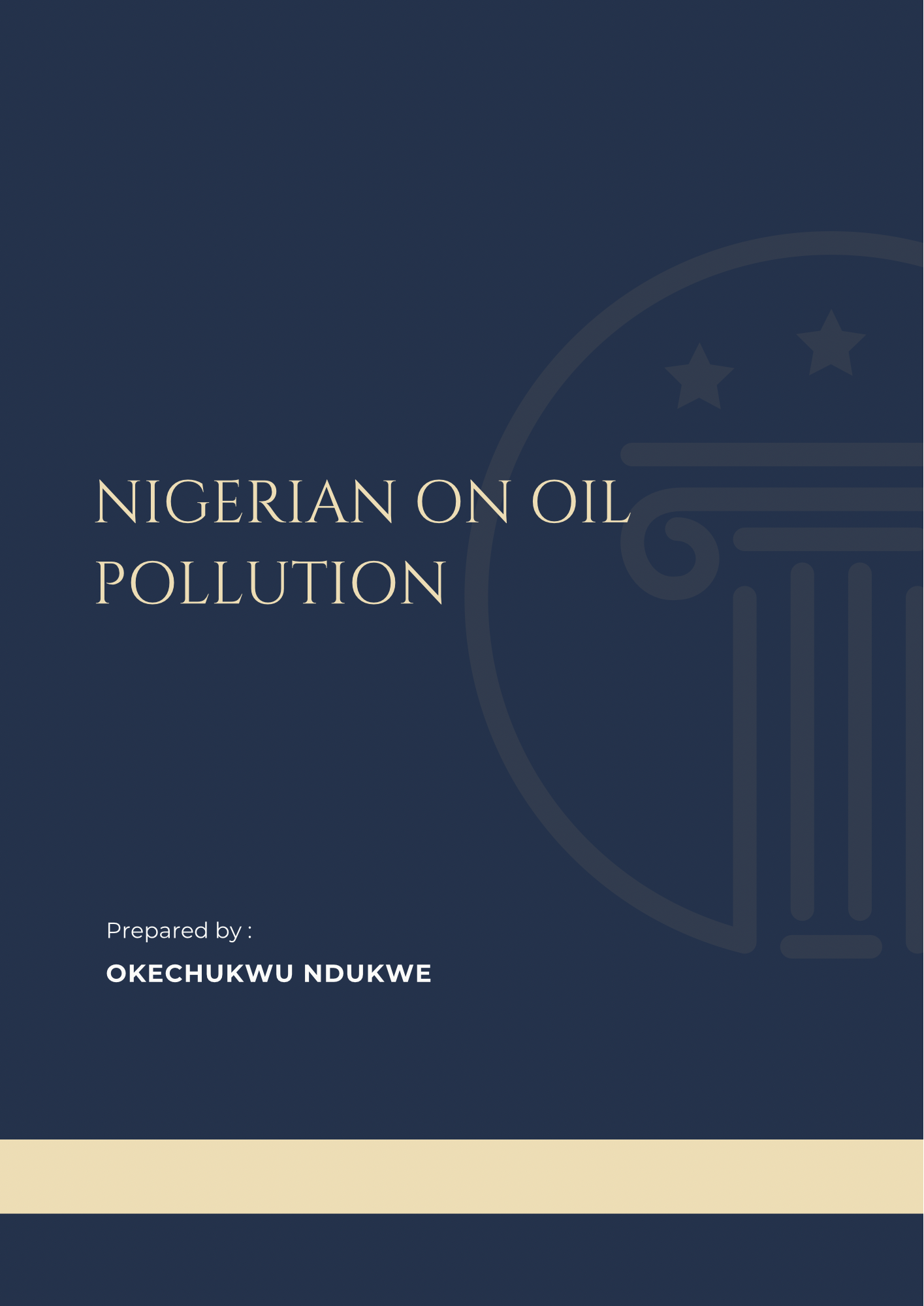 Nigerian on Oil Pollution