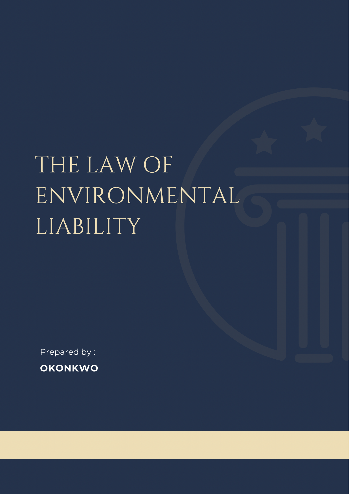 The Law of Environmental Liability