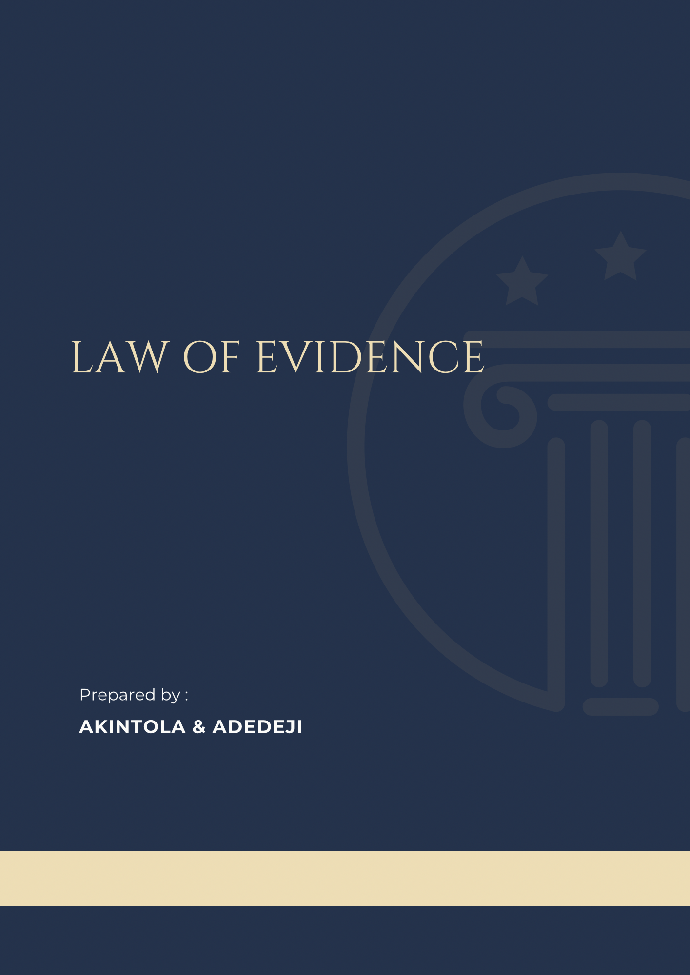 Law of Evidence