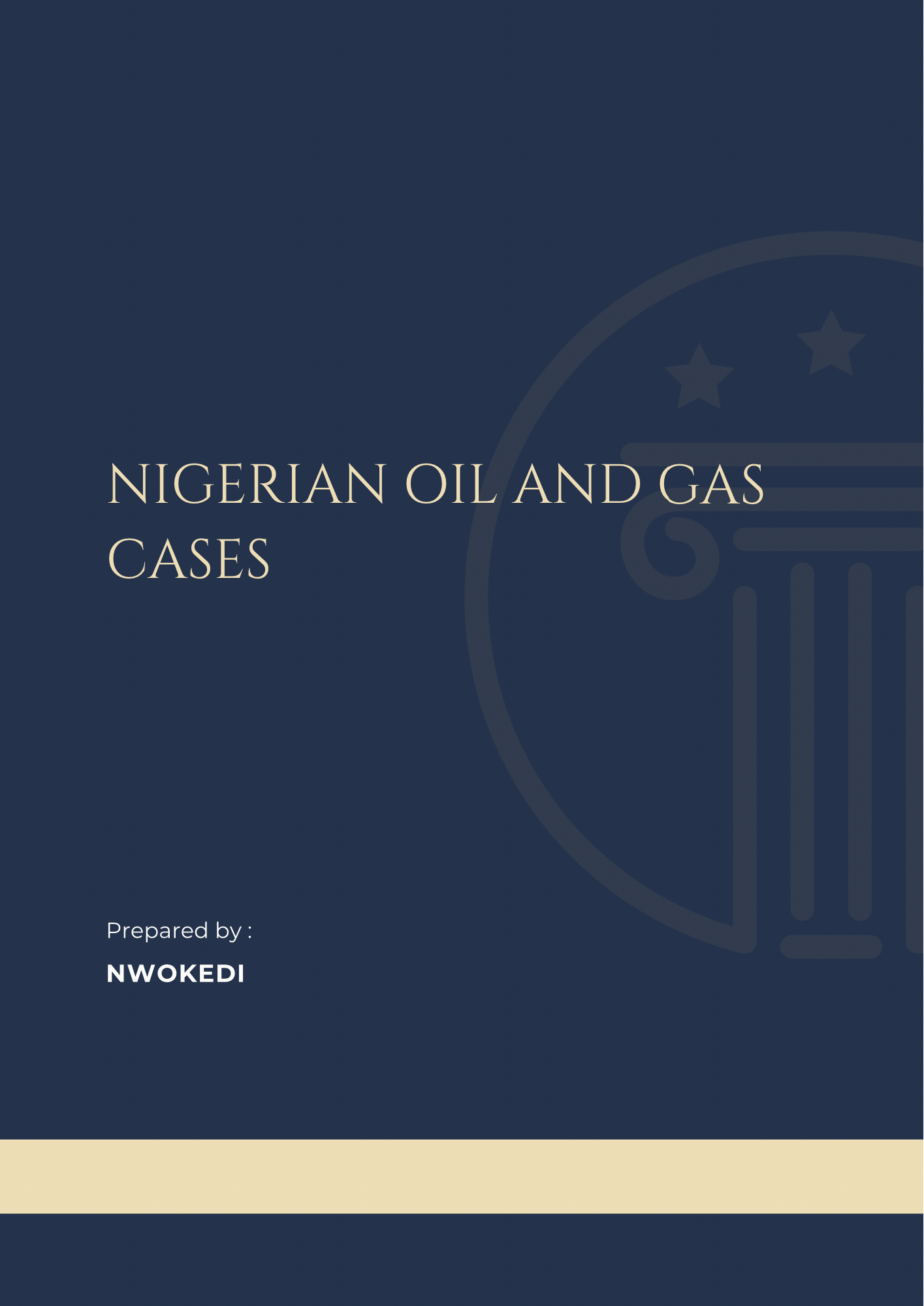 Nigerian Oil and Gas Cases