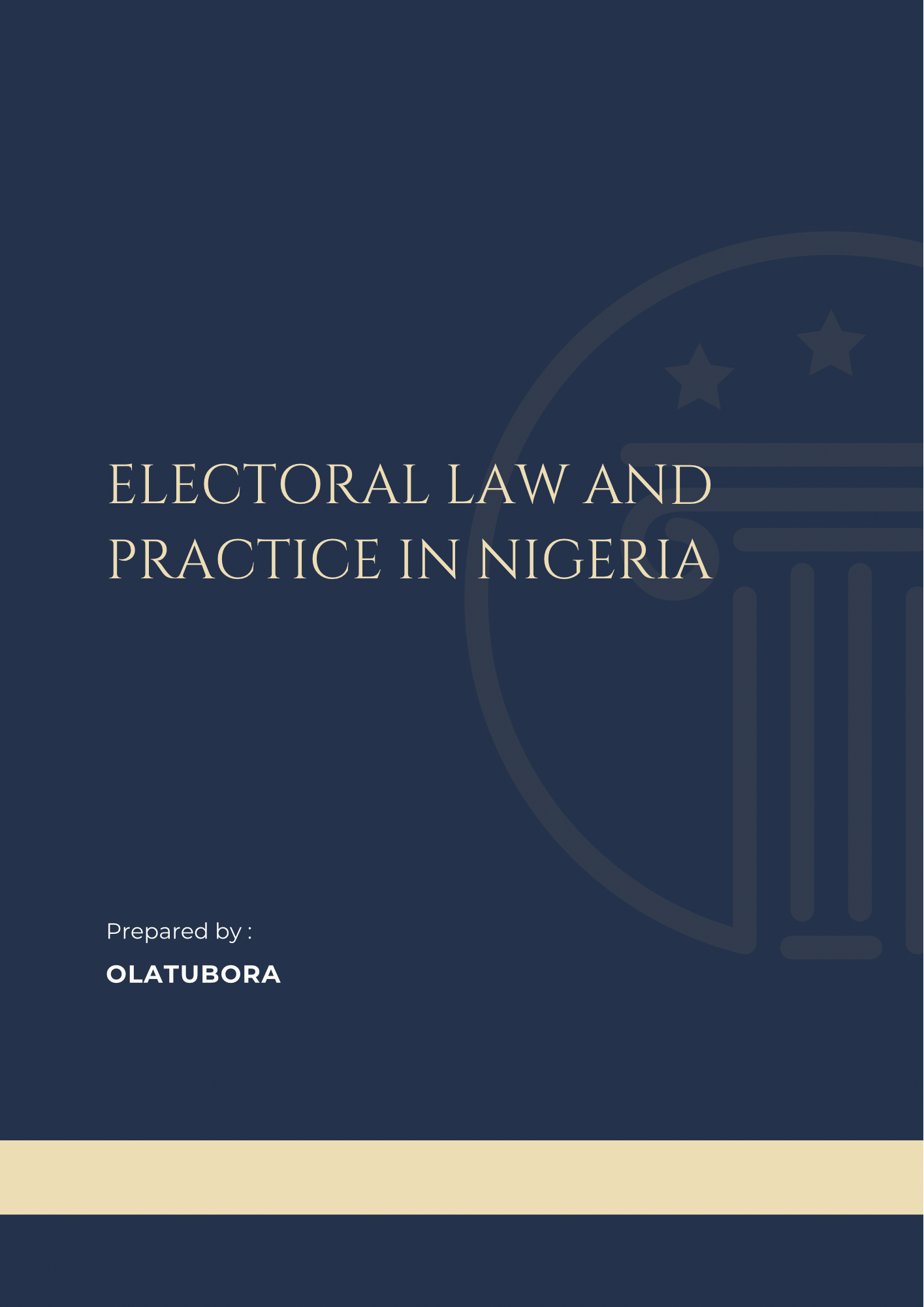 Electoral Law and Practice in Nigeria