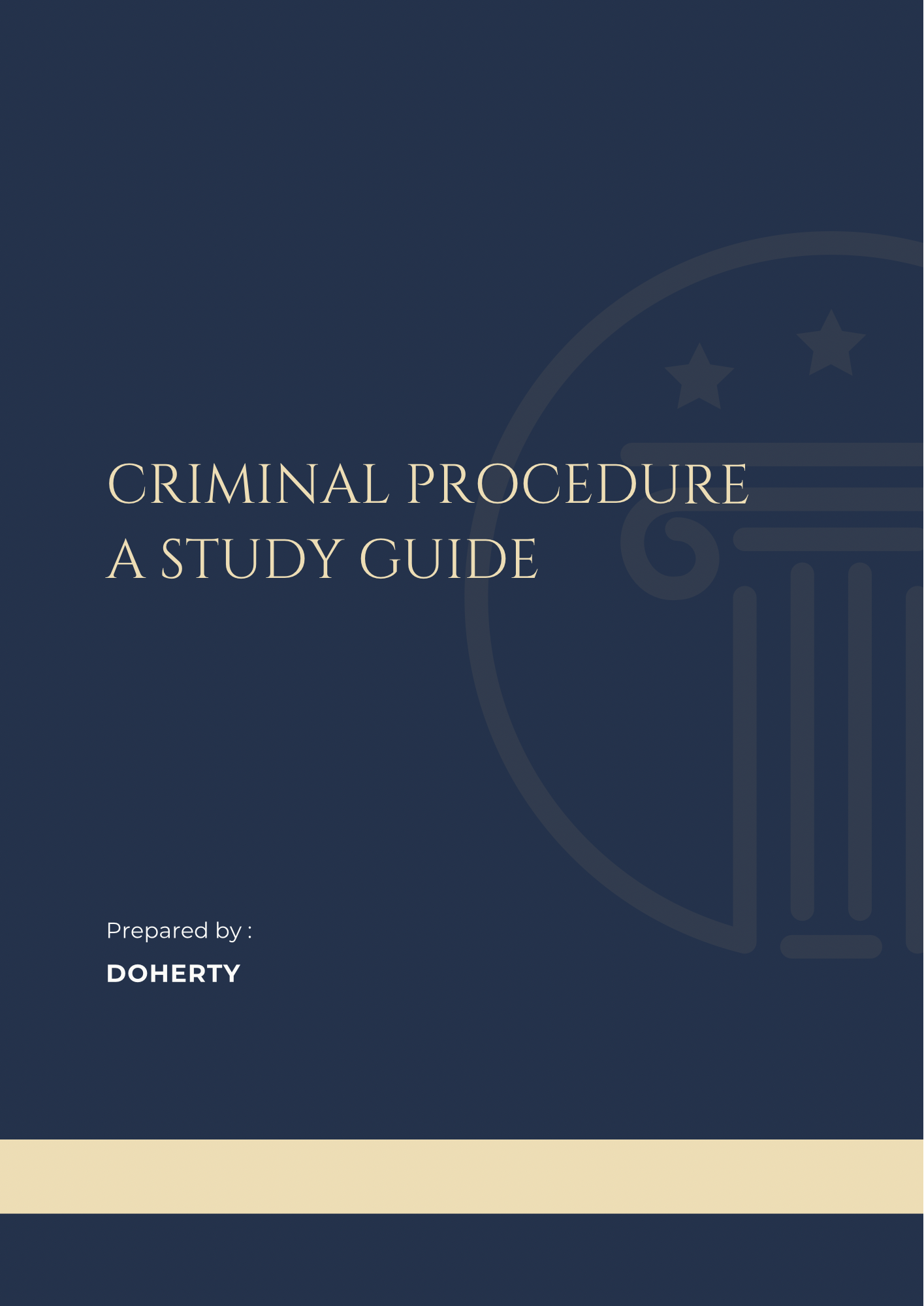 Criminal Procedure A Study Guide