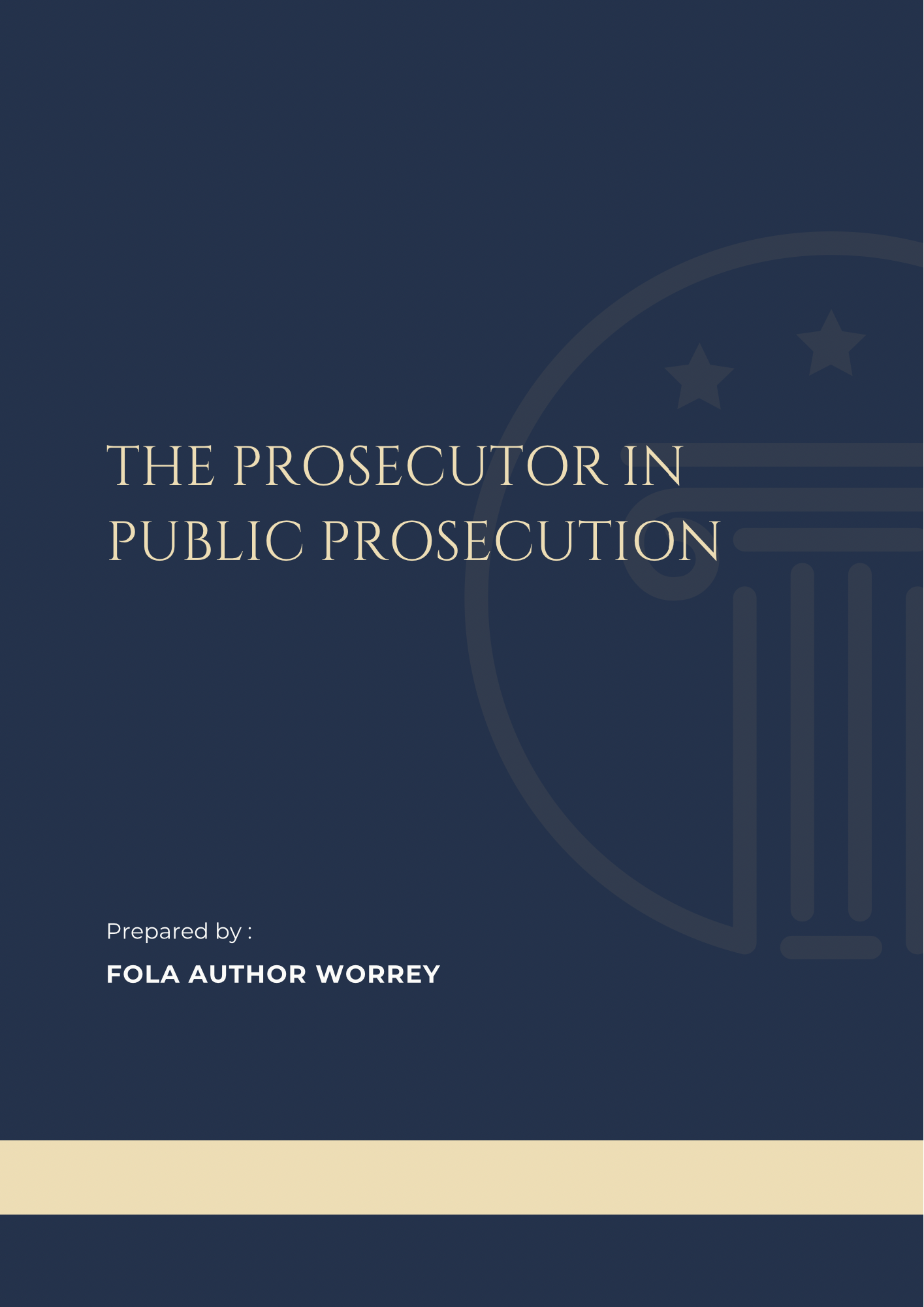 The Prosecutor in Public Prosecution