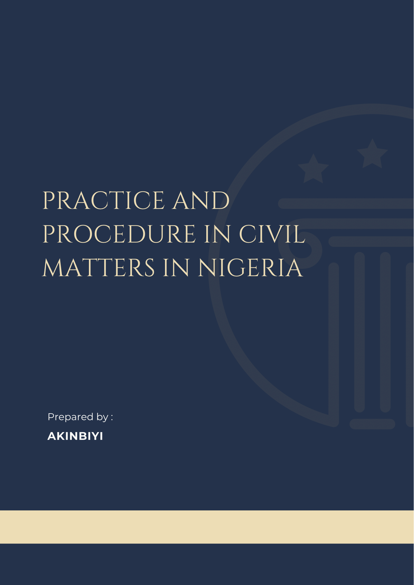 Practice and Procedure in Civil Matters in Nigeria