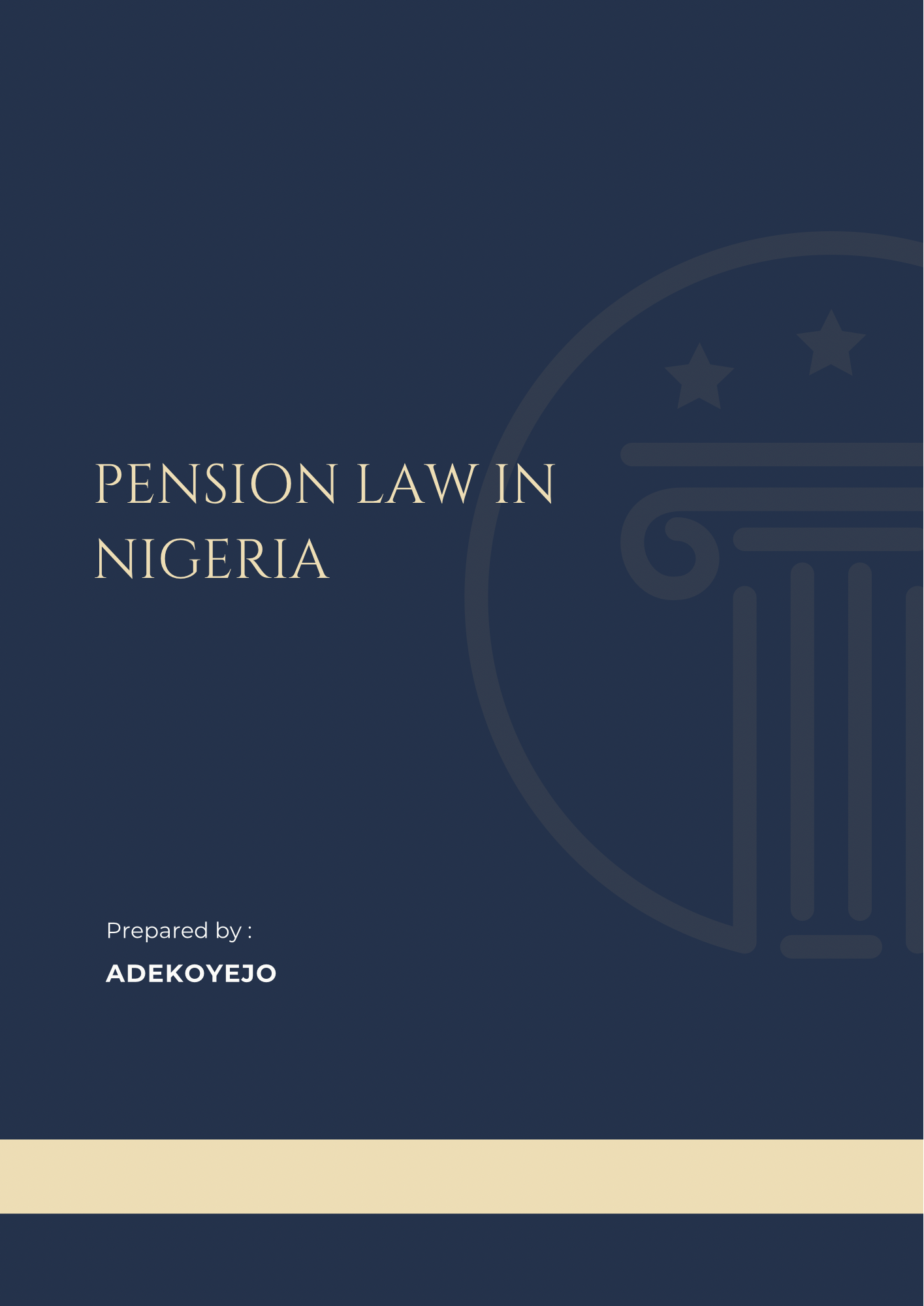 Pension Law in Nigeria