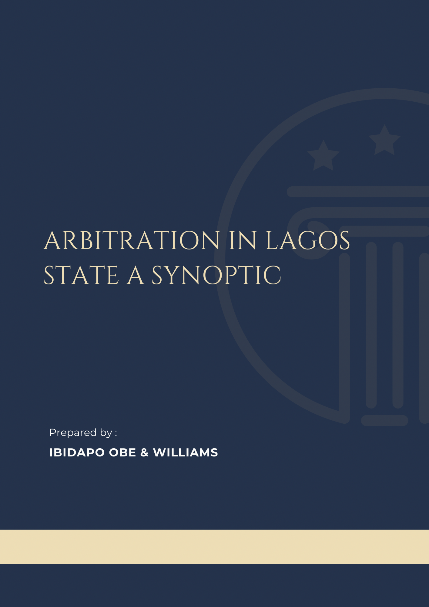 Arbitration in Lagos State A Synoptic