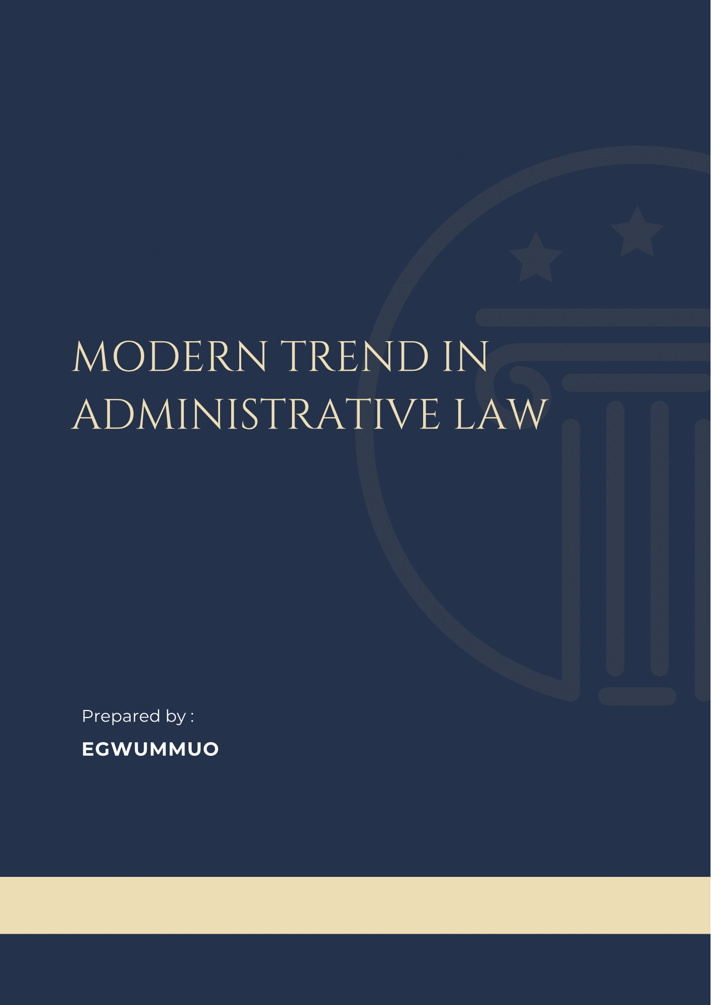 Modern Trend in Administrative Law