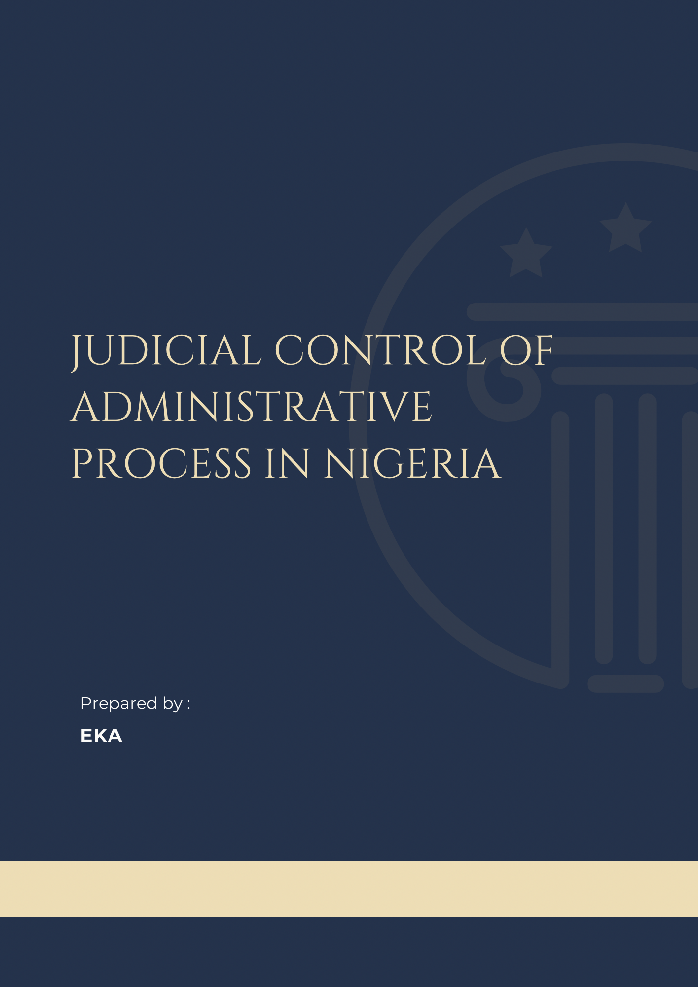 Judicial Control of Administrative Process in Nigeria